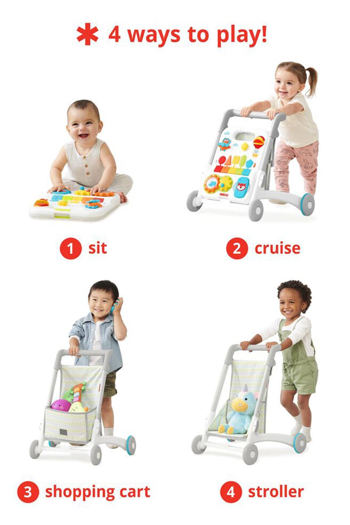 Skip Hop Explore & More 4 Aşamalı Yürüteç 6 Ay+ fotoğrafı 2 (önizleme)