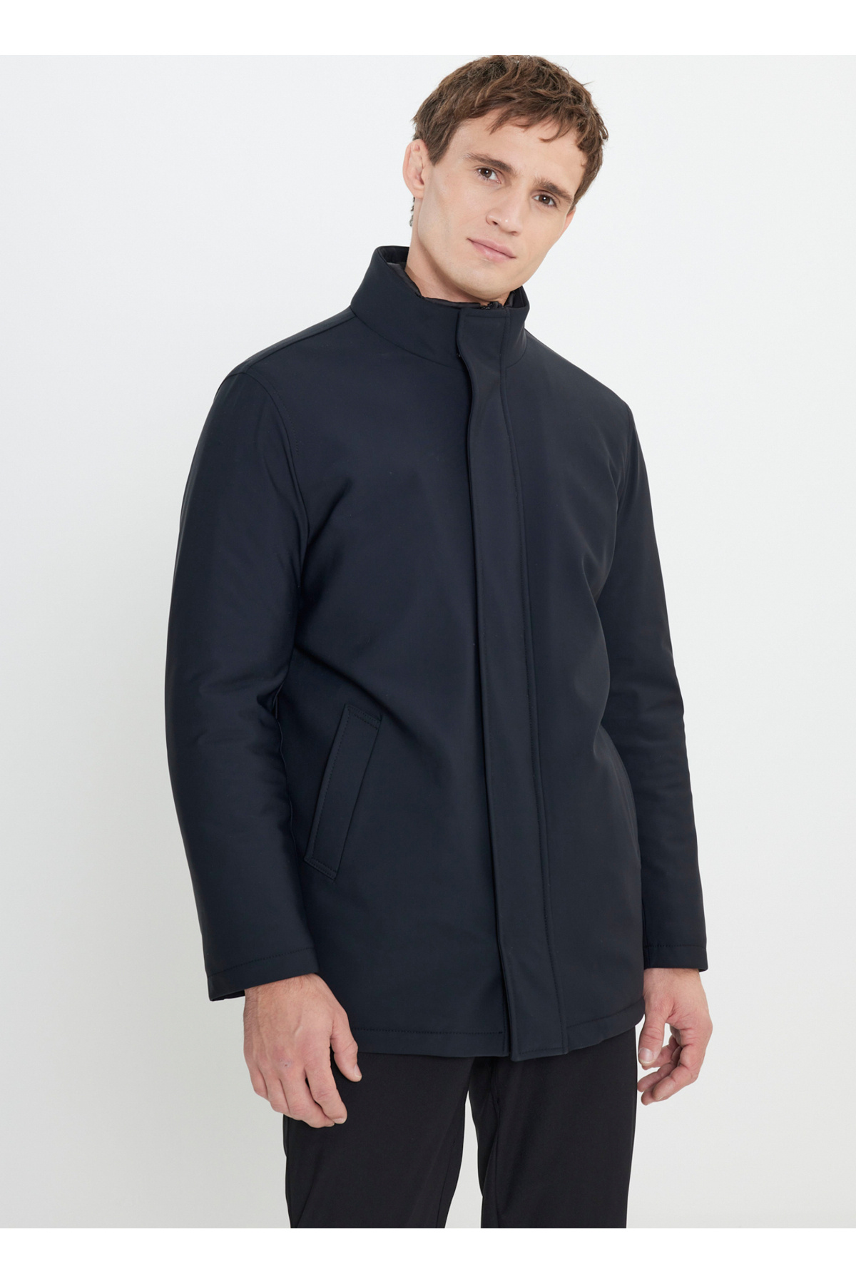 آلتین ییلدیز پالتو مردانه کلاسیک مشکی Altınyıldız ACE072510025_CLOTH