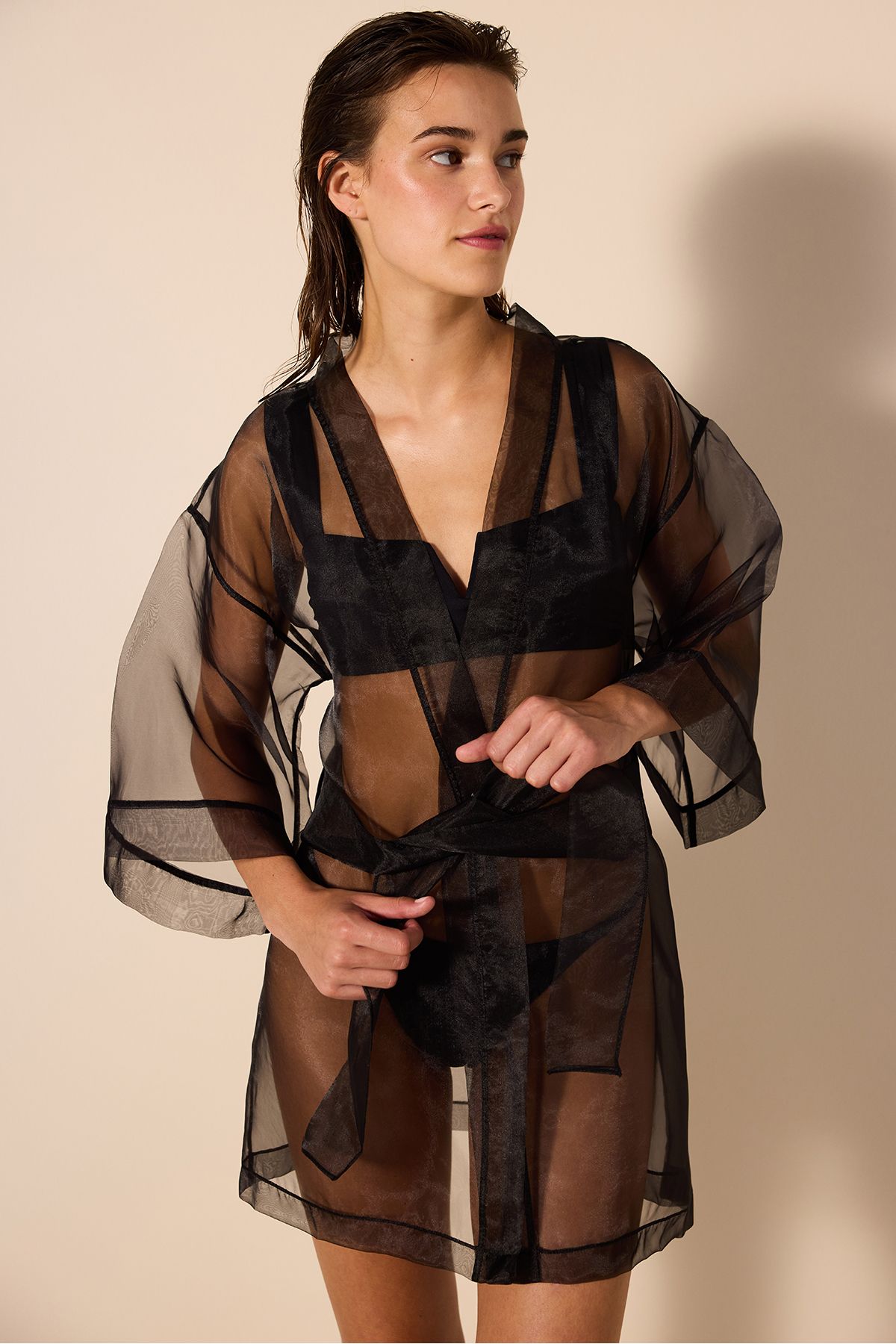 Penti-Black Perola Kimono 2