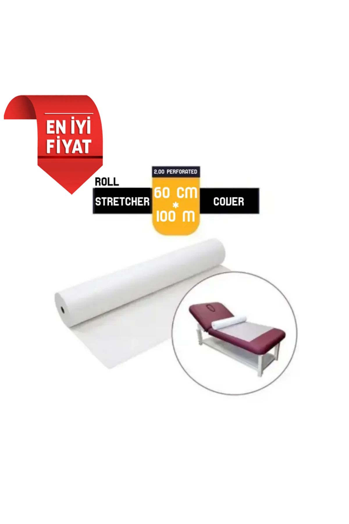 DESİMED Rulo Sedye Örtüsü Spunbond 60 cm * 100 m / 10 Adet