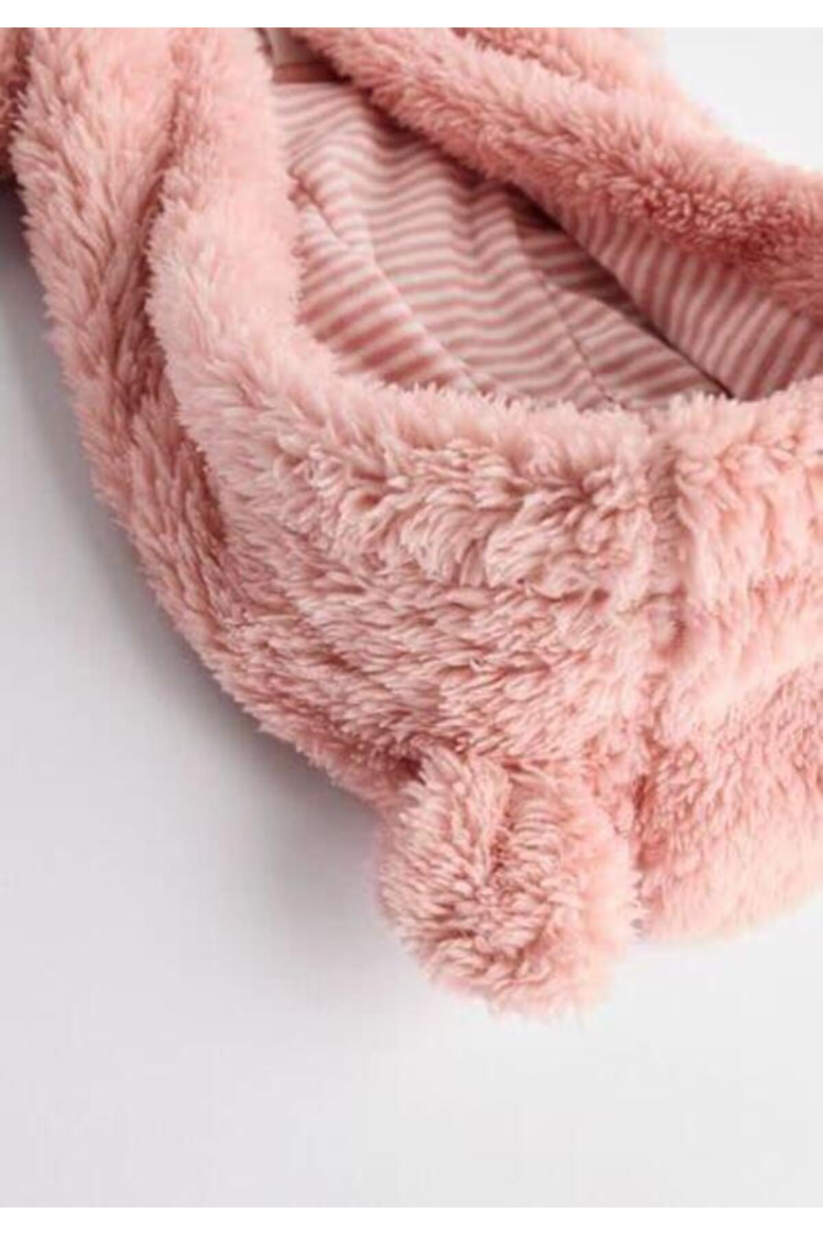 Next Kız Bebek Fermuarlı Kapüşonlu Polar tulum fotoğrafı 4 (önizleme)