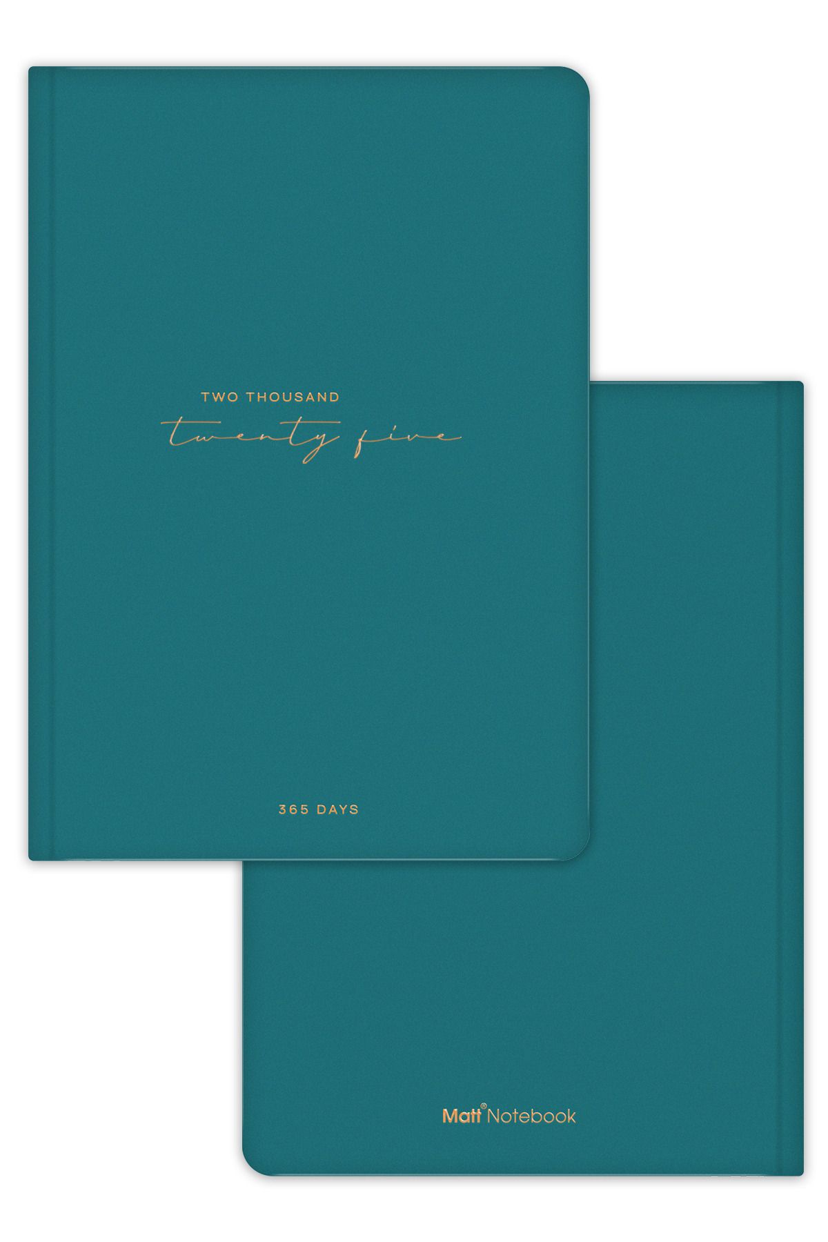 Matt Notebook-2025 Year A5 Full Day Agenda - 15X22 cm Green 4