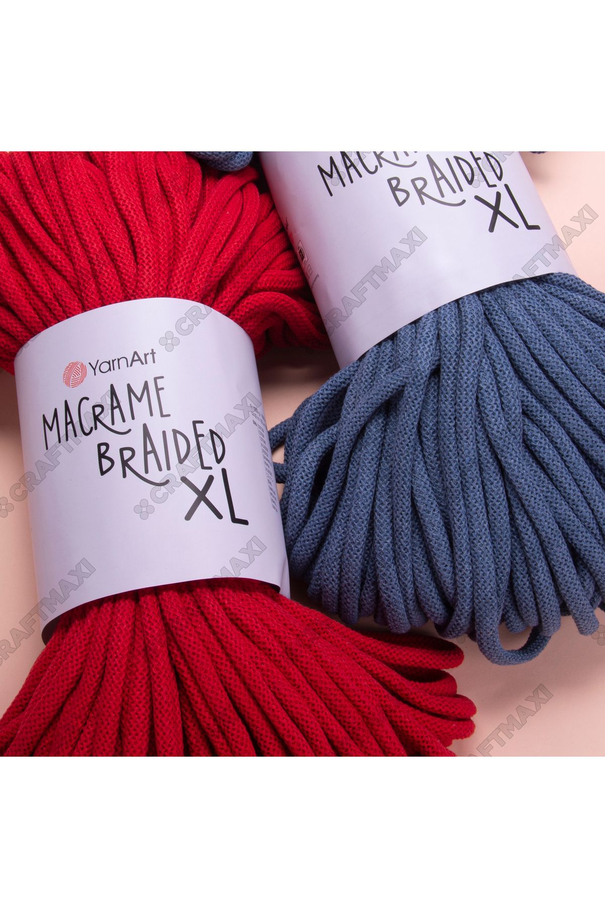 Yarnart-Macrame Braided XL - Macrame String Mustard-764 7
