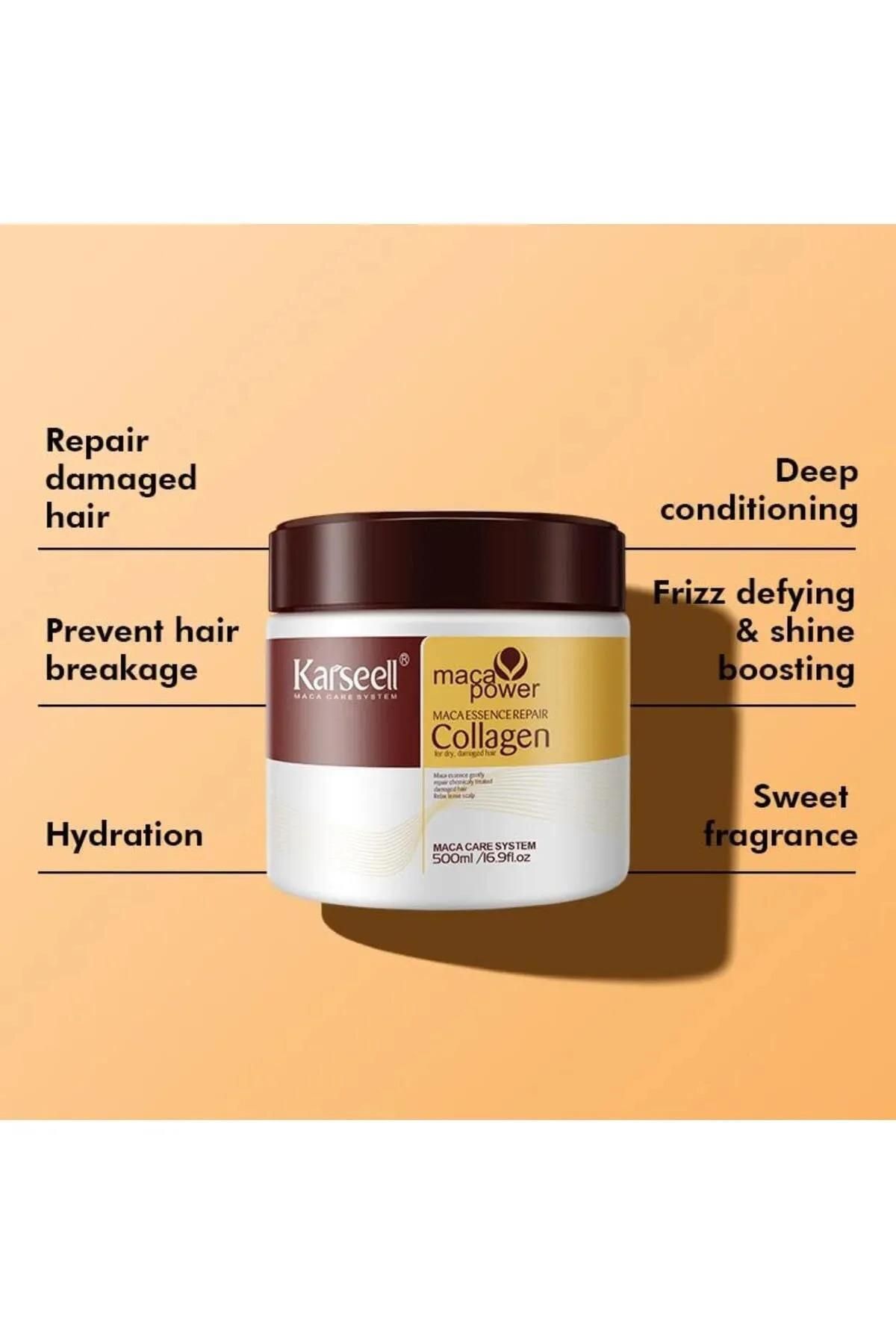 Fontenay-Karsell Collagen Hair Mask + Premium Keratin Conditioner + Hair Massage Comb P. Set of 3 4