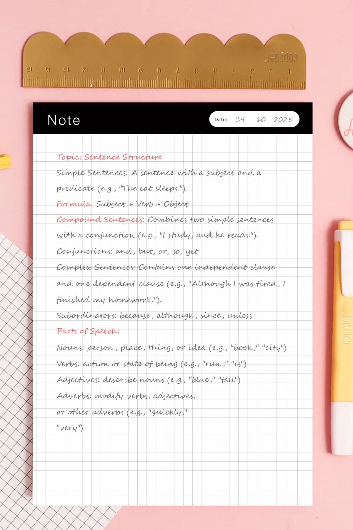 Copyder-A5 Notepad Memo Notebook 50 Sheets 4