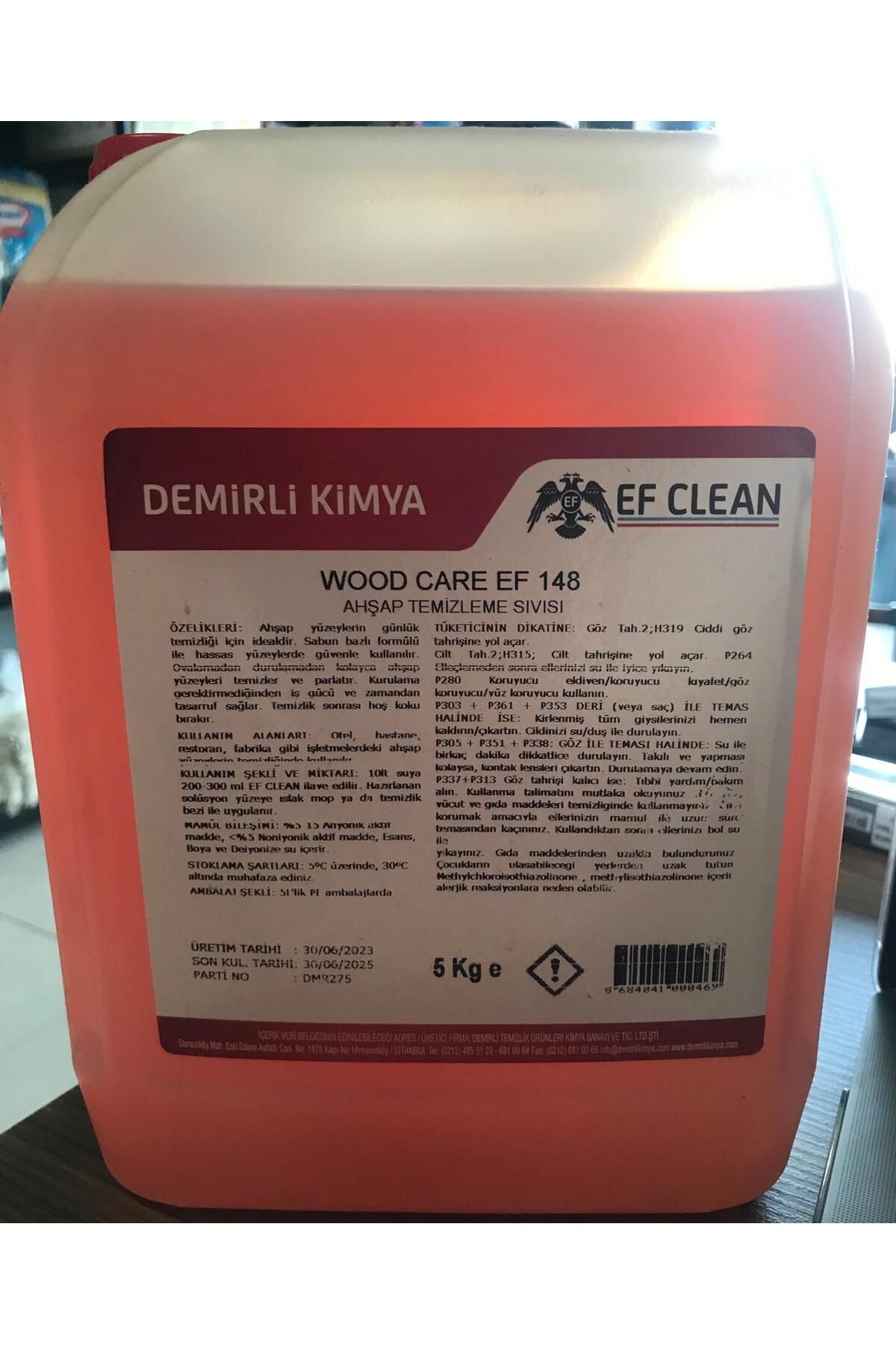 Ef Clean Ahşap Temizleme Sıvısı Ef 148