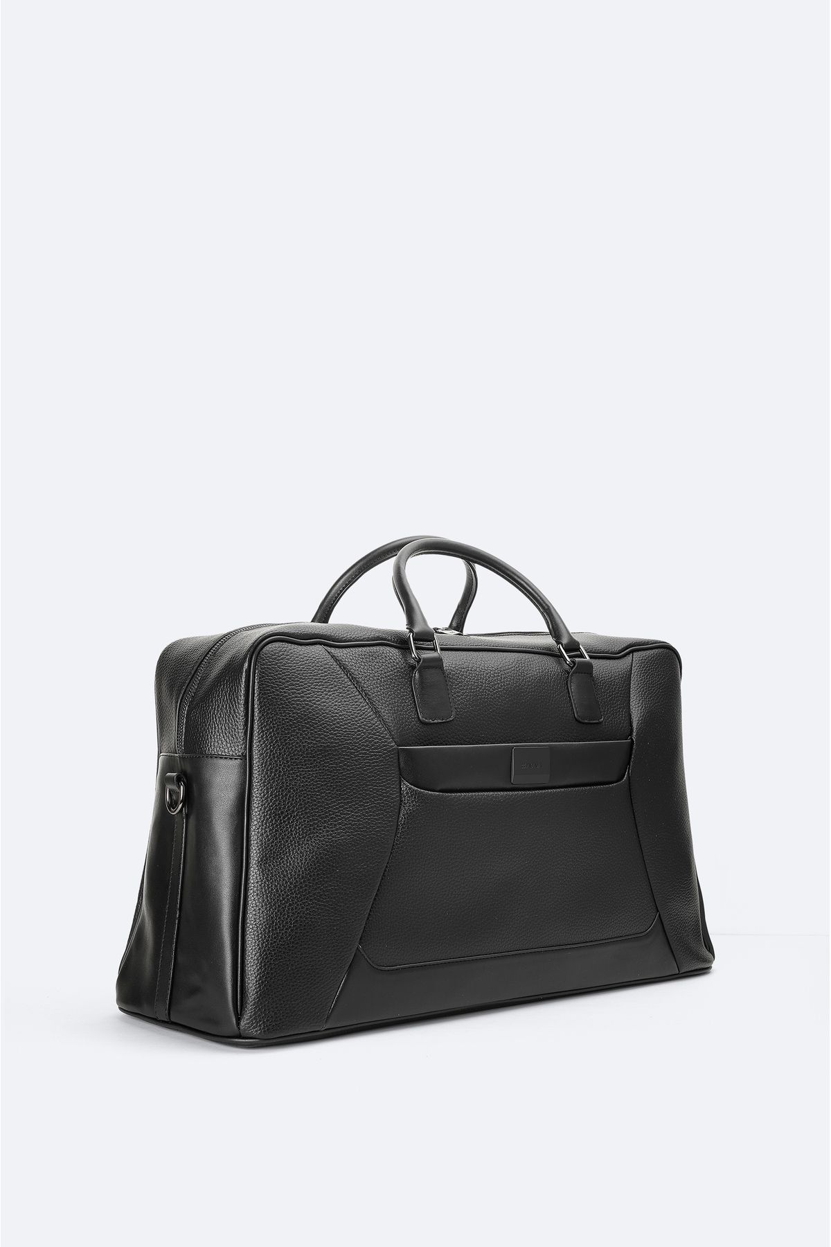 Avva-Men's Black Leather Look Travel Bag A41Y9106 3