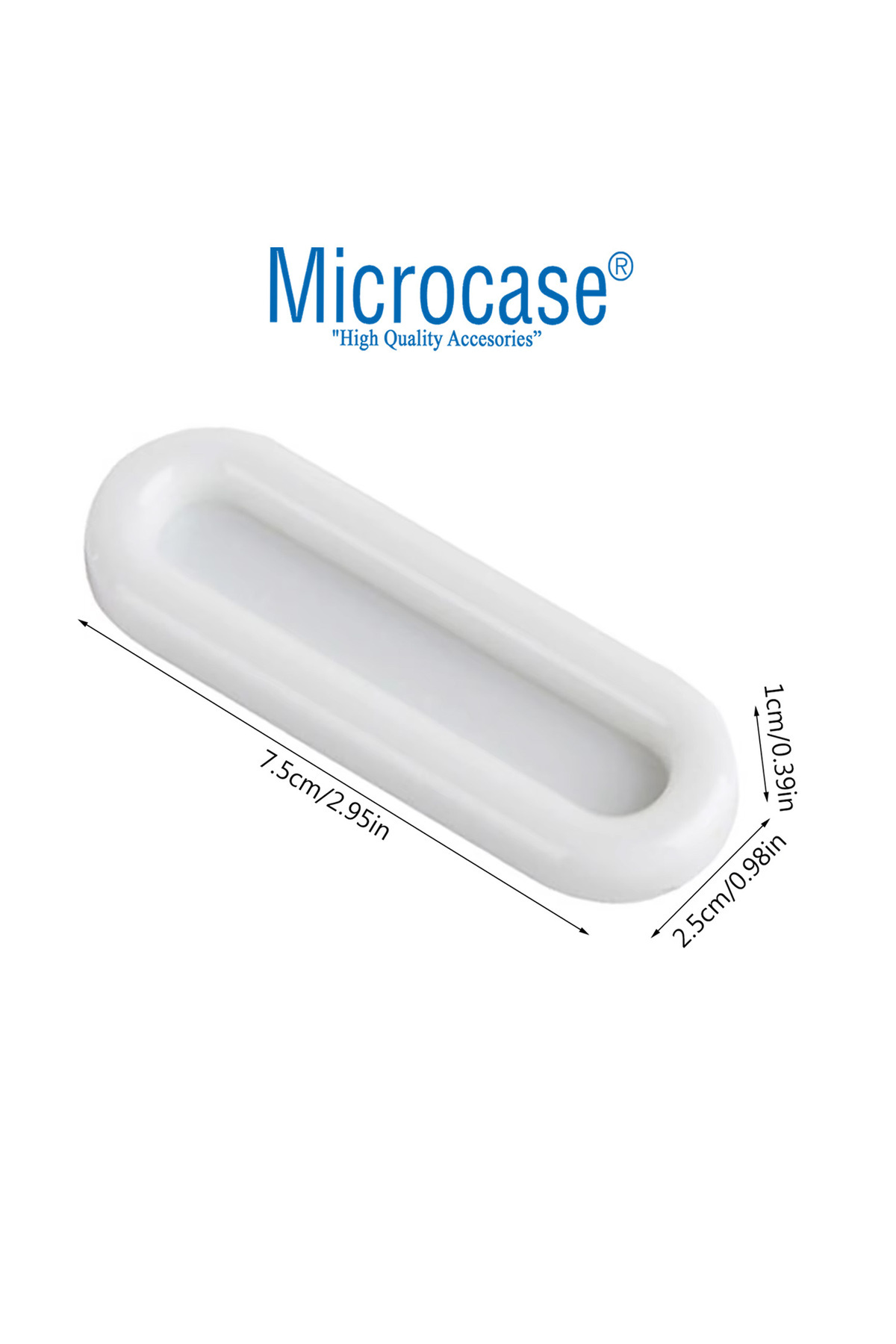 Microcase Plastik Sürgülü Kapı Çekmece Pencere  Sineklik  vb. için  Yapışkanlı  Kol Tutacağı -AL4757  4 Adet fotoğrafı 3 (önizleme)