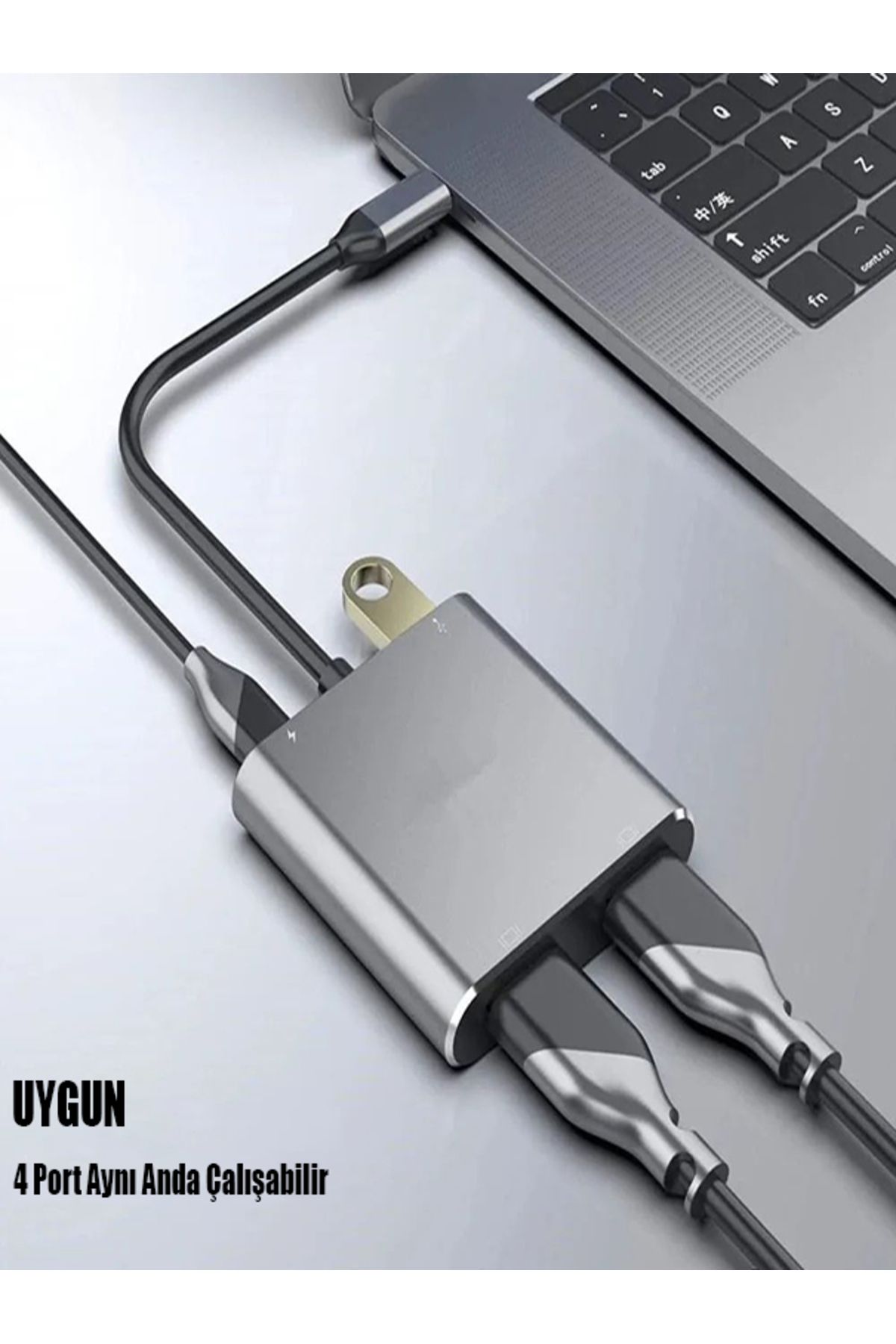 Soylu elektronik-Pc MacBook Screen Extender Dual HDMI Vga USB 3.0 4K 60Hz USB C Hub Display Dual Monitor Extender 3