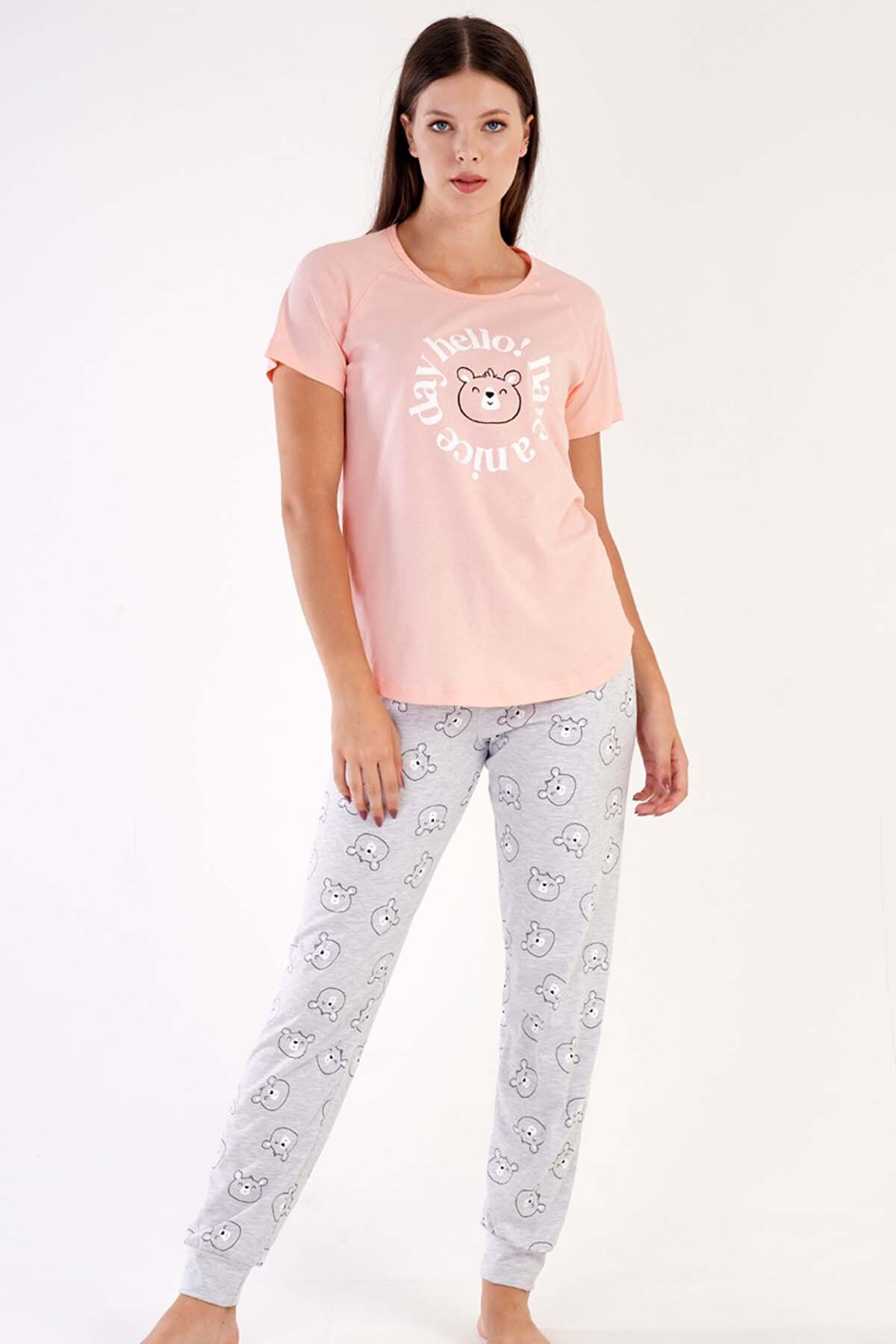 VİENETTA Kadın Kısa Kol Pijama Takım , 305185