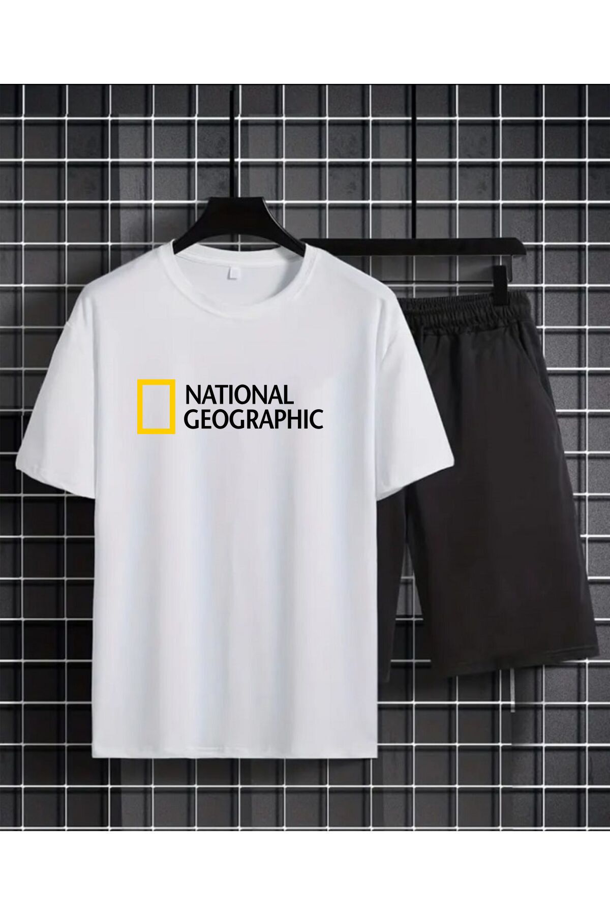 Genel Markalar Unisex Siyah National Geographic Baskılı Tshirt