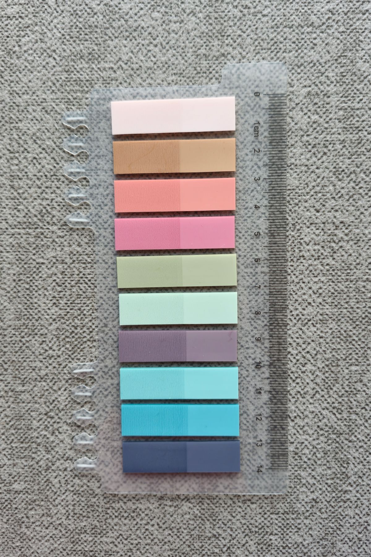 Mona Craftist-Soft Pastel Colored 200 Sheets Post-It Note Paper - Index Sticker with Ruler 2