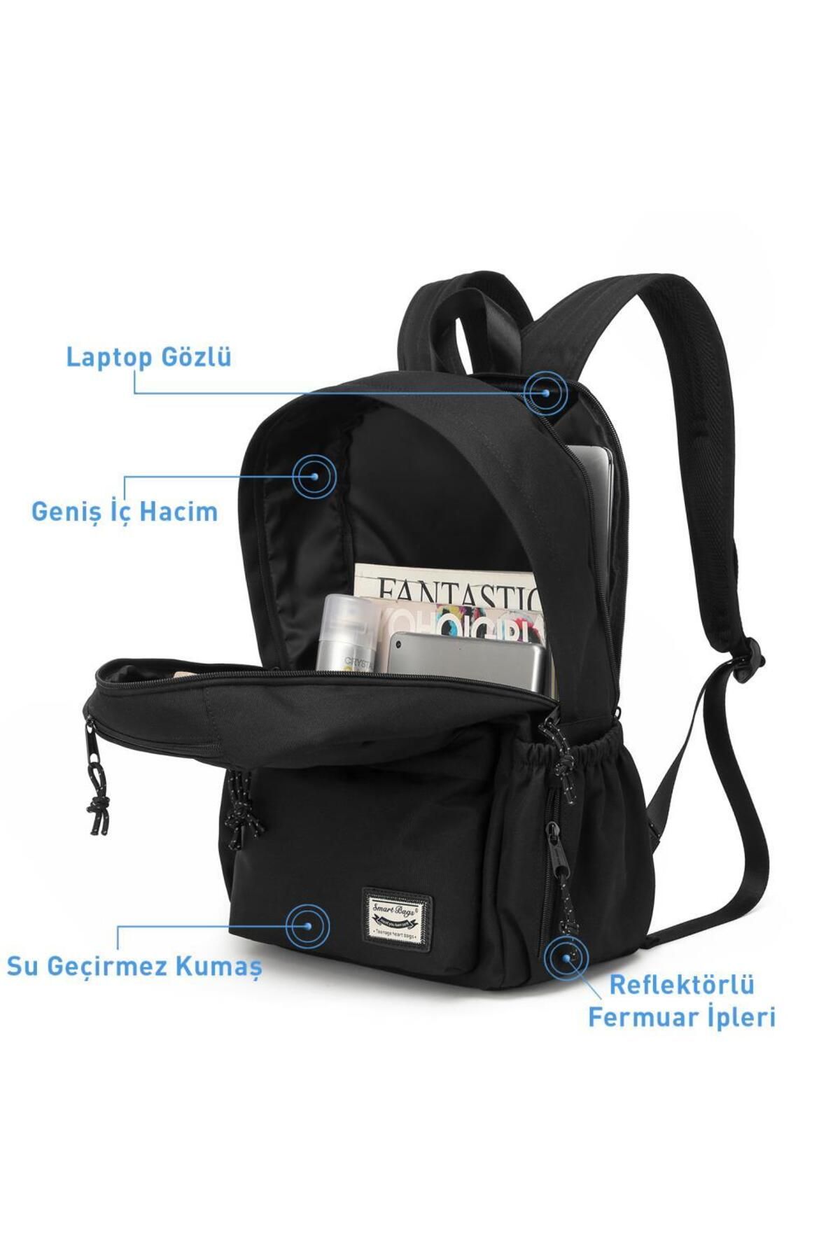 SMART BAGS-School Size Backpack with Laptop Compartment - 3154 5