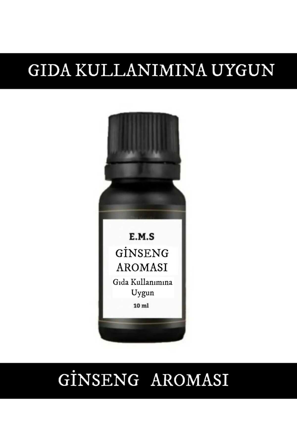 E.M.S AVM GİNSENG AROMASI 10 ML GIDA KULLANIMINA UYGUN GİNSENG SUDA ÇÖZÜNÜR.