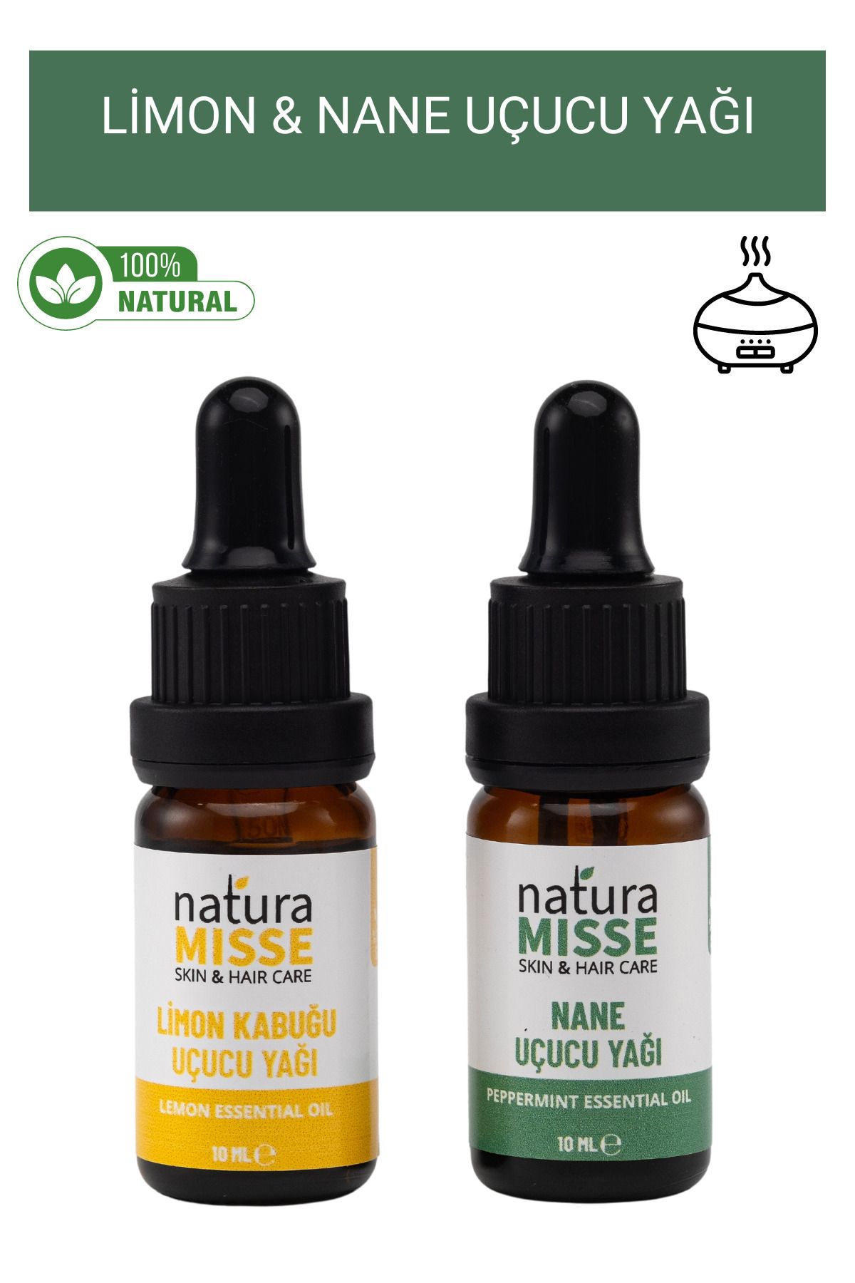 NaturaMisse-100% Pure Natural Mint and Lemon Essential Oil 1