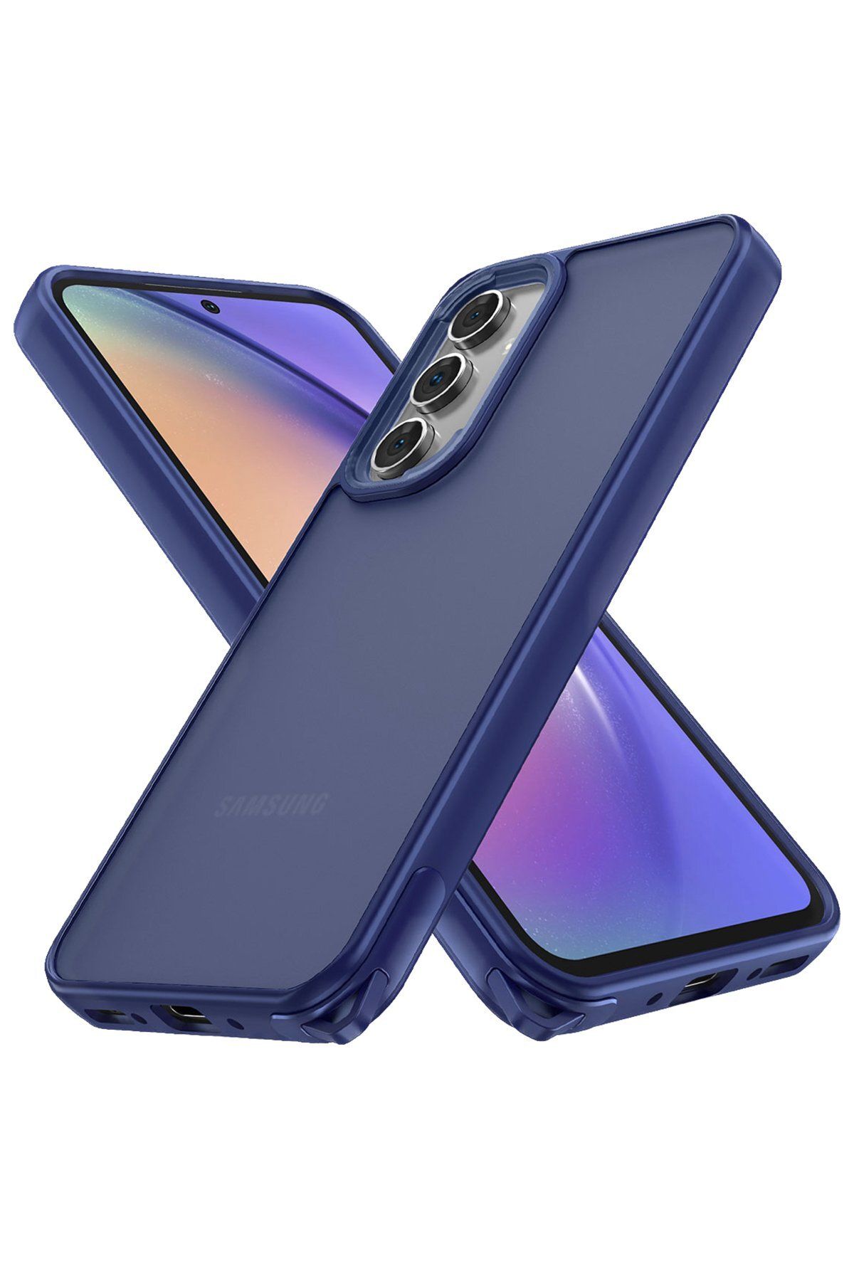 Leybaks Samsung Galaxy A54 Uyumlu Kaymaz Materyal Tam Koruma İp Takılabilir Kılıf