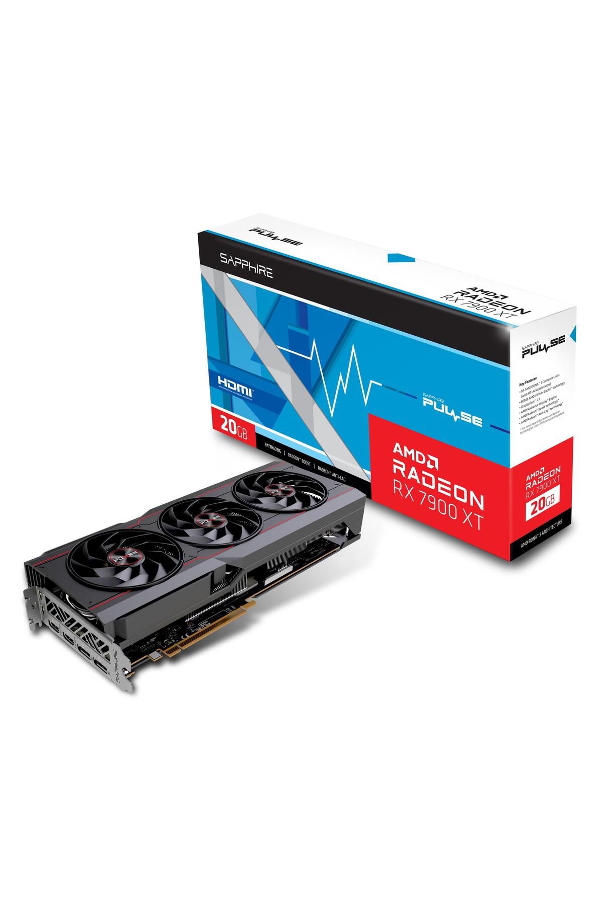 SAPPHIRE Radeon Rx7900xt Pulse 20gb Gddr6 320bit Hdmı/dp Ekran Kartı