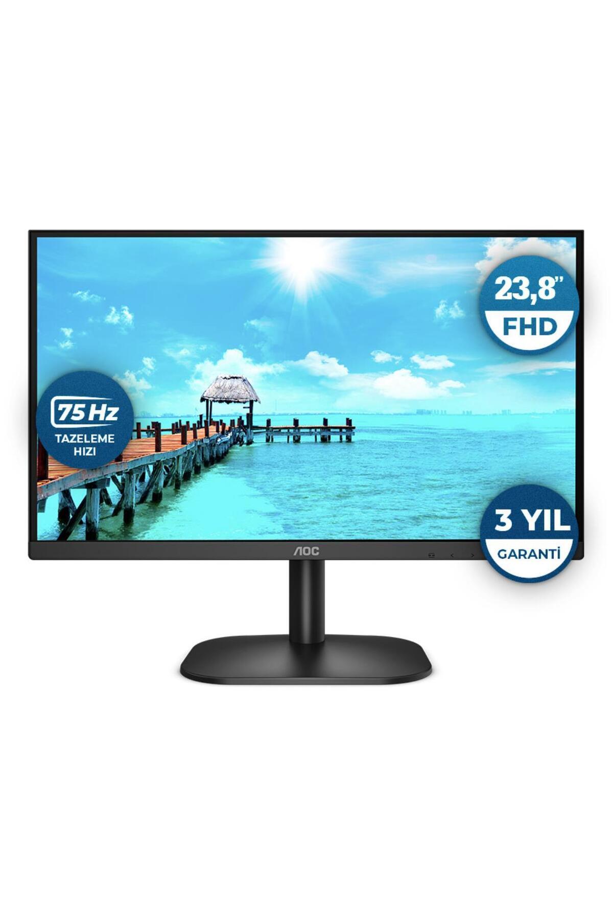 Aoc-24B2Xhm2 23.8" 75Hz 4Ms Vga+Hdmi Fullhd Va Vesa Monitor 1