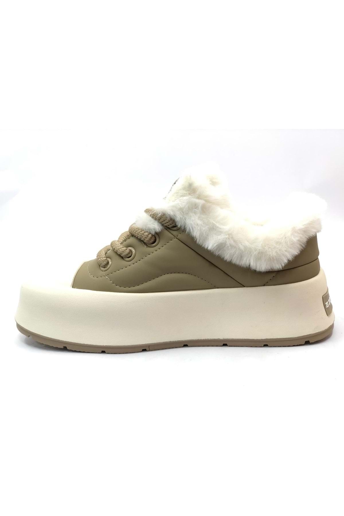 Kids Club Shoes-Plush Unisex Sneakers - Gamelu Gone, Beige 3