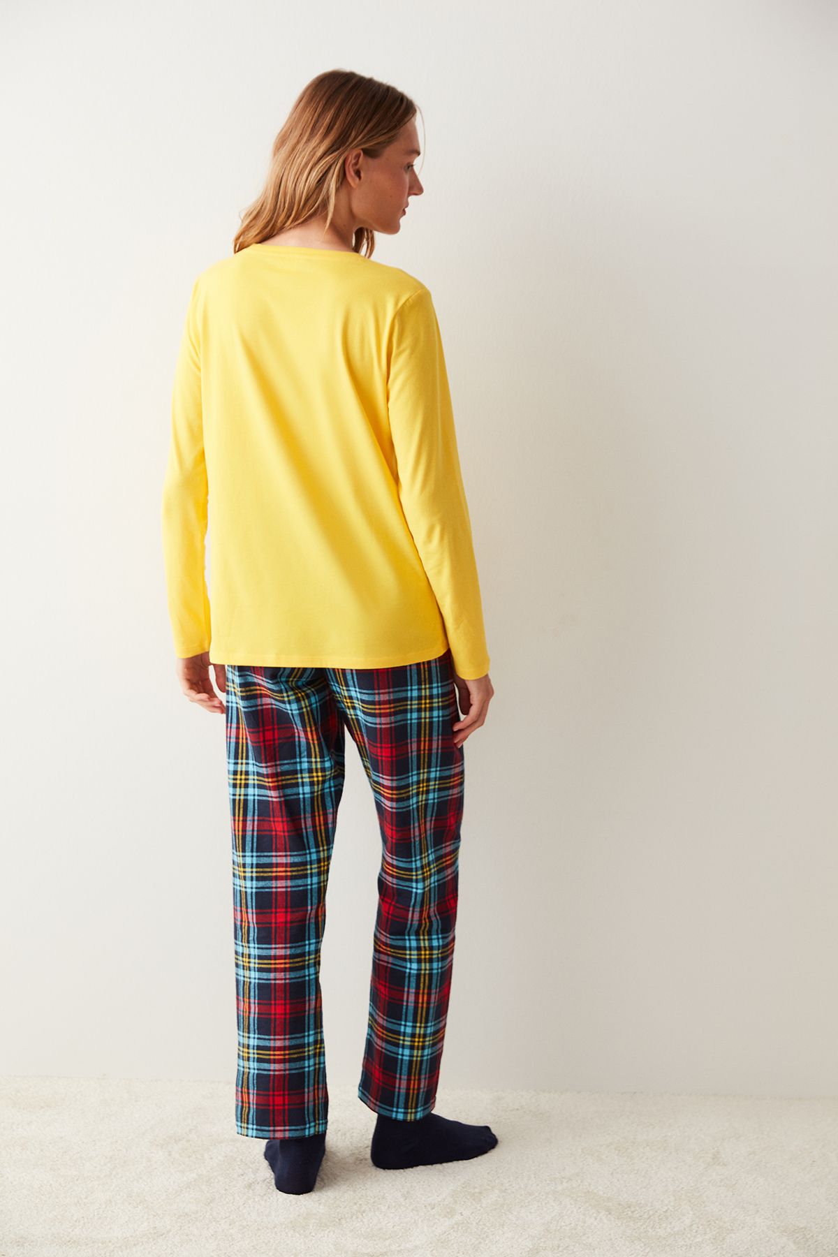 Penti-Set de pijamale cu carouri Lic Tweety Geek multicolor 5