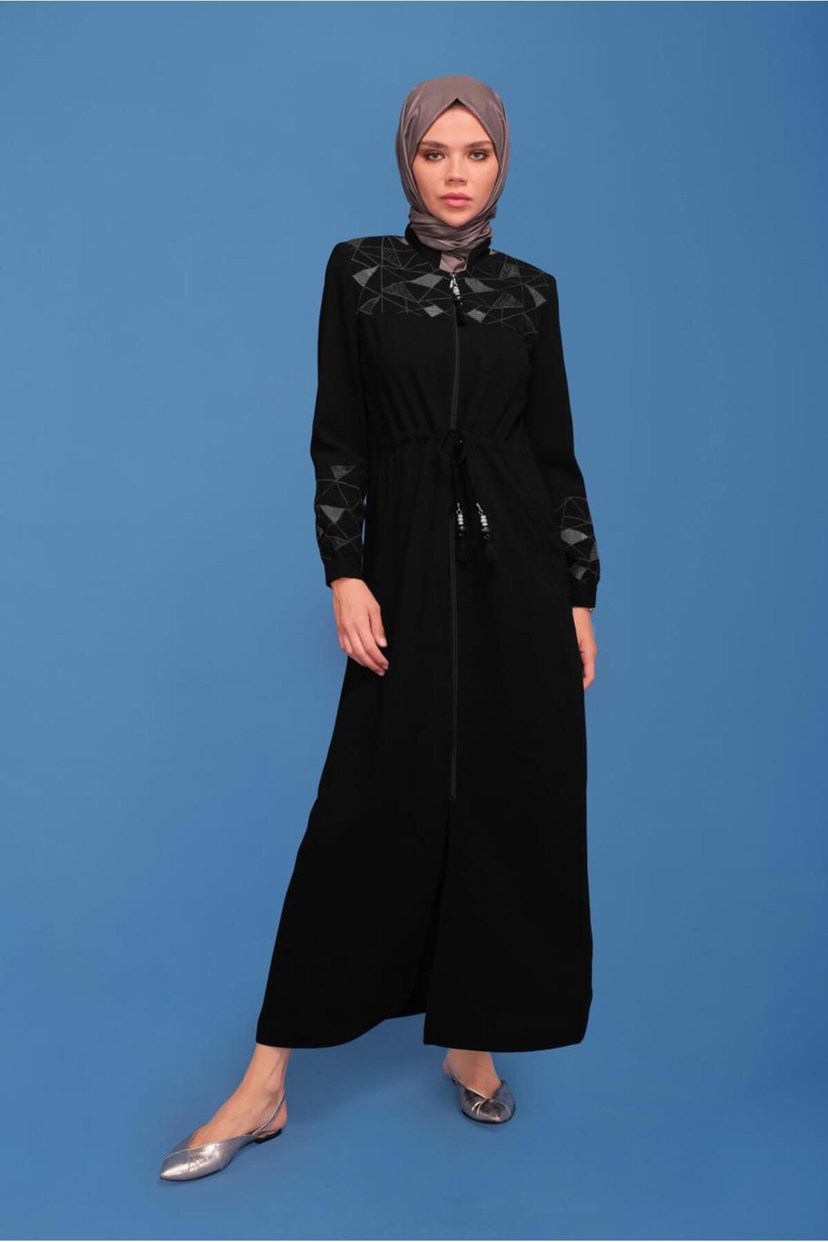 کت گلدوزی با جزئیات 10403 Alvina
