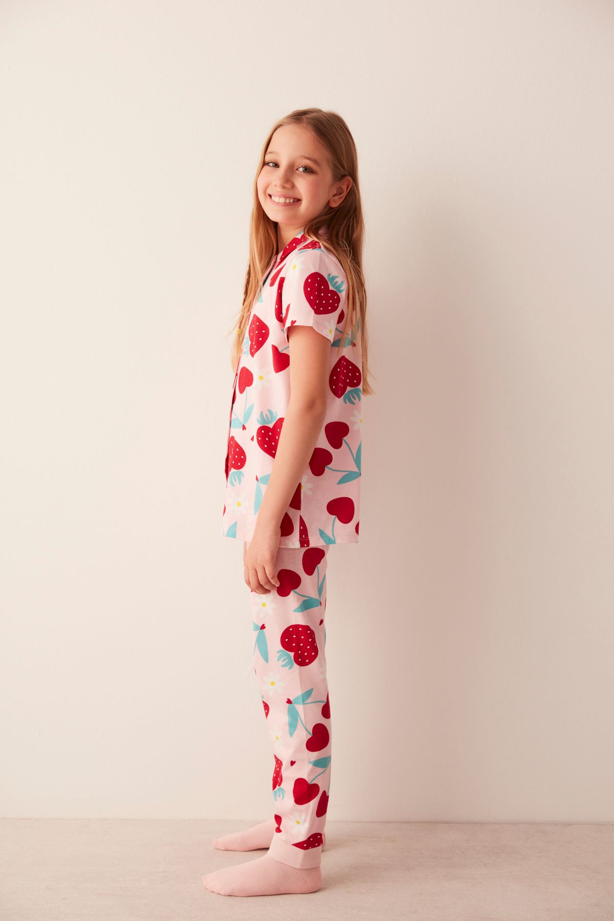 Penti-Girl's Big Berry 2-Piece Shirt Pajama Set 4