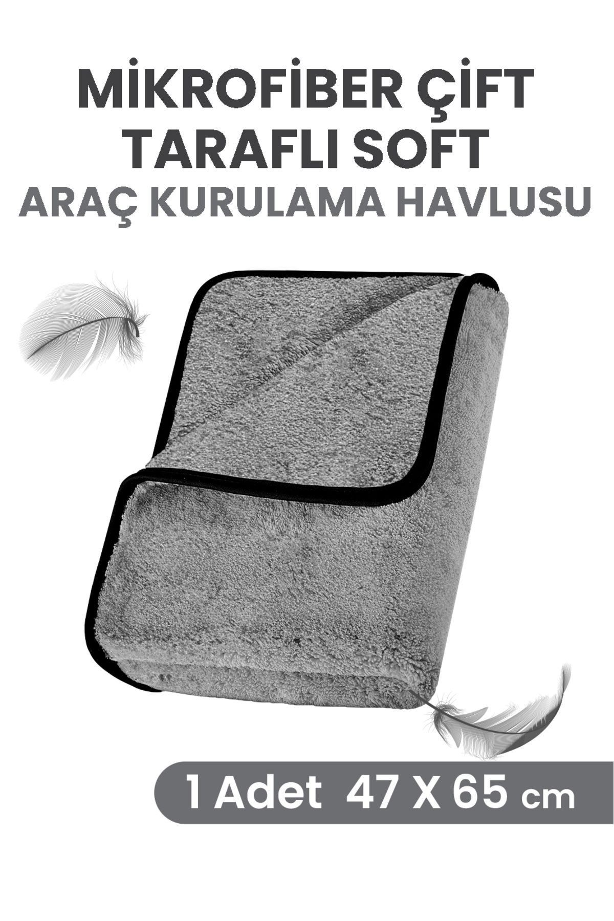 Araba Silme/parlatma/kurulama 1 Adet 47x65cm GRİ