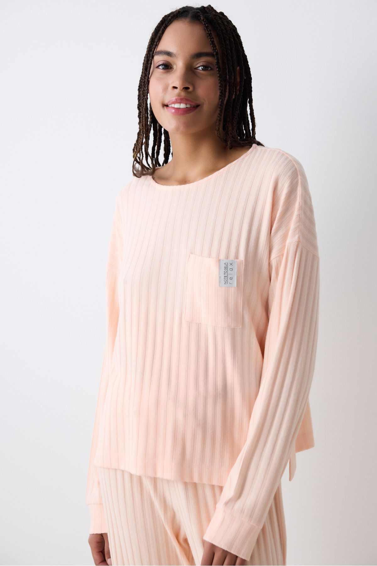 Penti-Cozy Rib Pink Sweatshirt 2