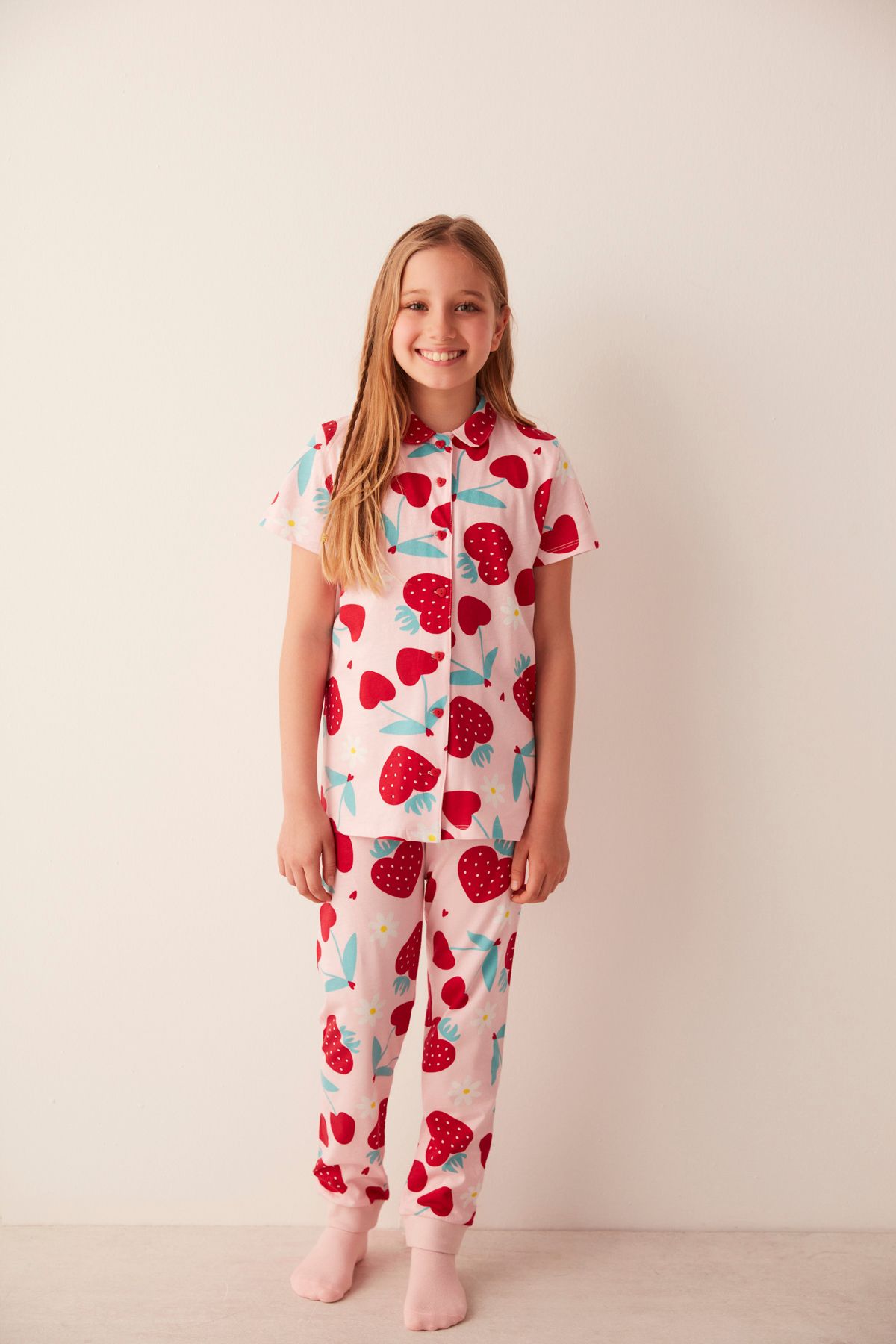 Penti-Girl's Big Berry 2-Piece Shirt Pajama Set 3