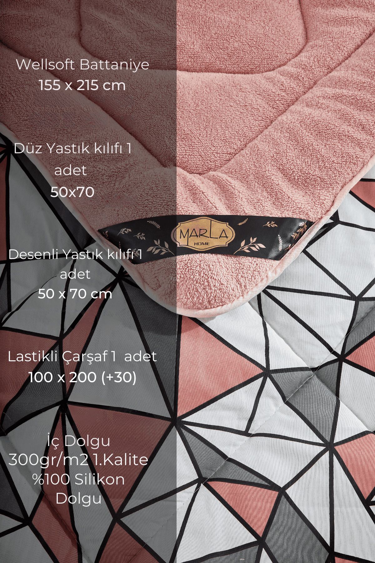 MARLA HOME-Single Geometric Patterned Sleeping Set 2