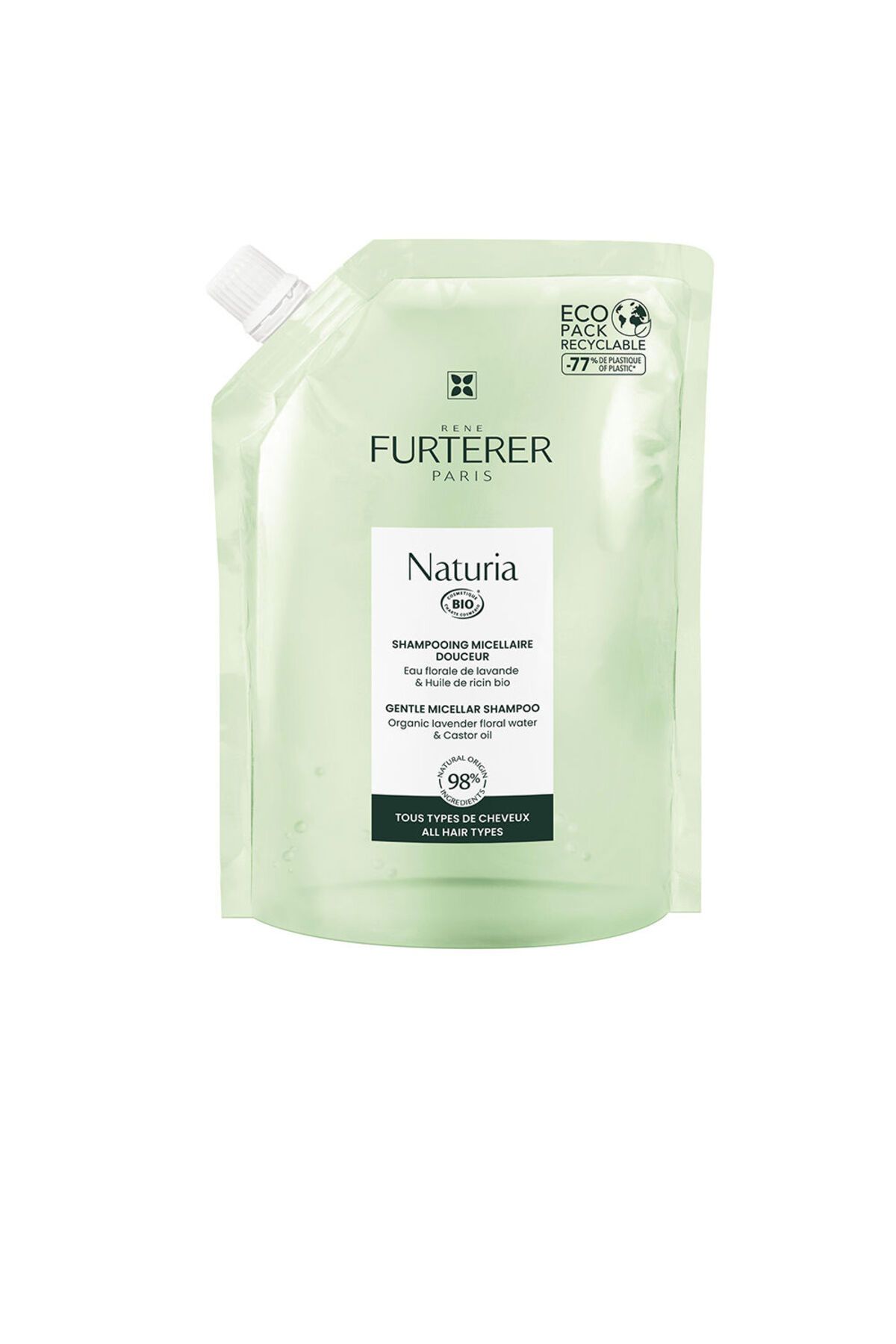 Rene Furterer-Naturia Sanftes Mizellen-Shampoo Öko, Nachfüllung Rene Furterer 400 ml 1