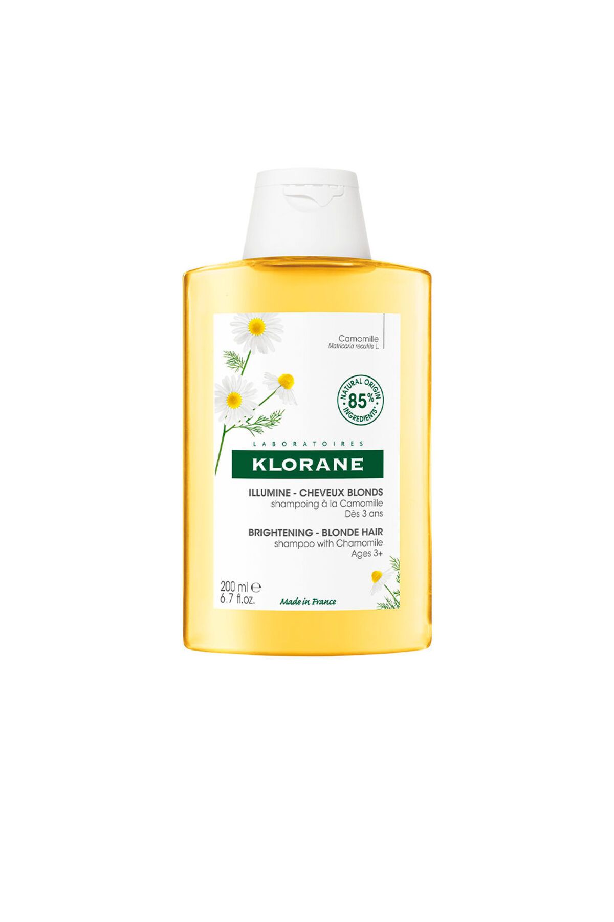 Klorane-A La Camomila Aufhellendes Shampoo Für Blonde Strähnchen, 200 ml 1