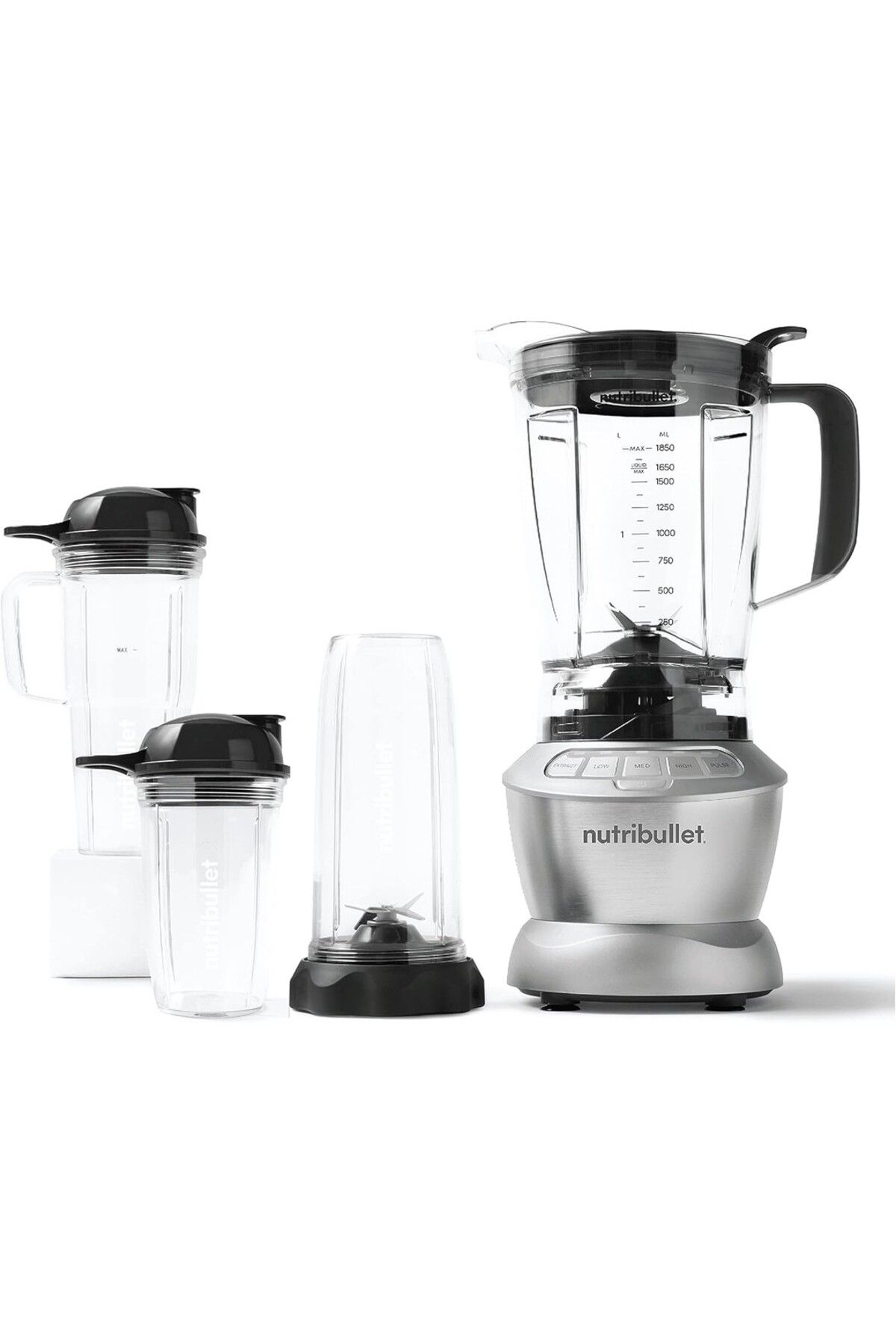 Nutribullet 1200W Tam Boy Blender + Kombo Set - 9 Parça, Besin Ekstraksiyonu, Smoothie, Çorba