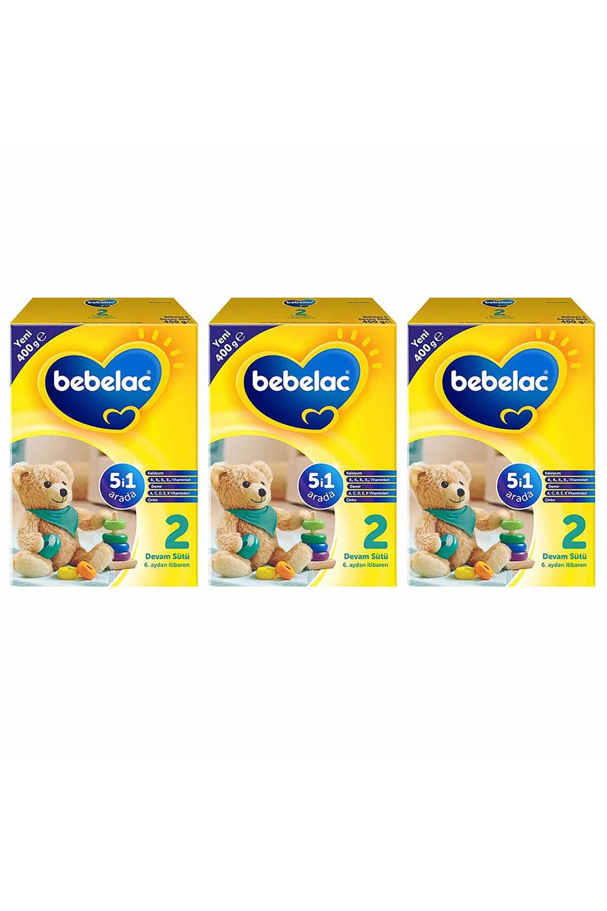 Bebelac 2 Devam Sütü 400 g 6-9 Ay x3 Avantaj Paket fotoğrafı 2 (önizleme)