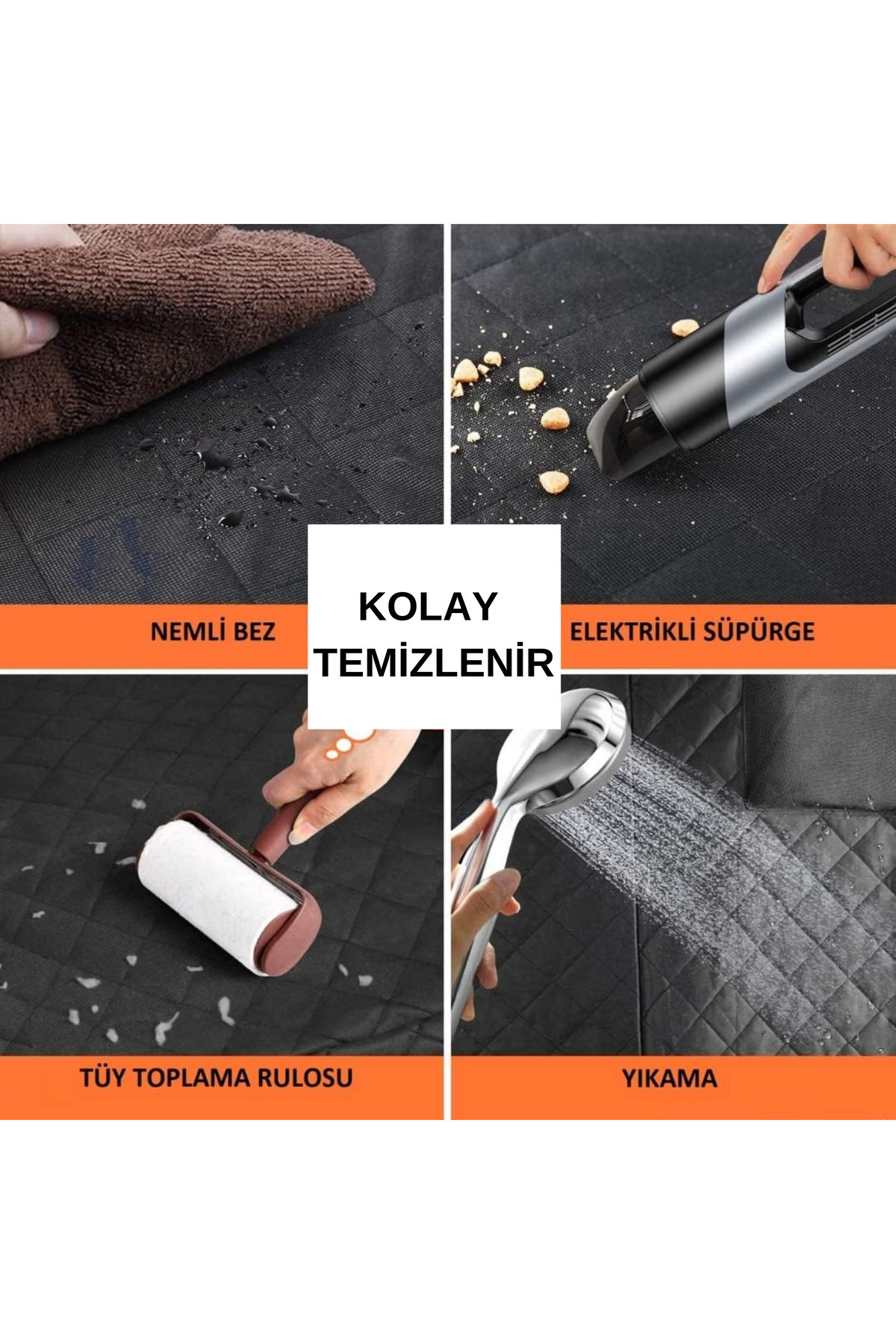 skyinn Oto Koltuk Koruyucu Örtü Evcil Hayvan Araç Örtüsü Oto Kedi Köpek Minderi Araç Köpek Yatağı fotoğrafı 3 (önizleme)