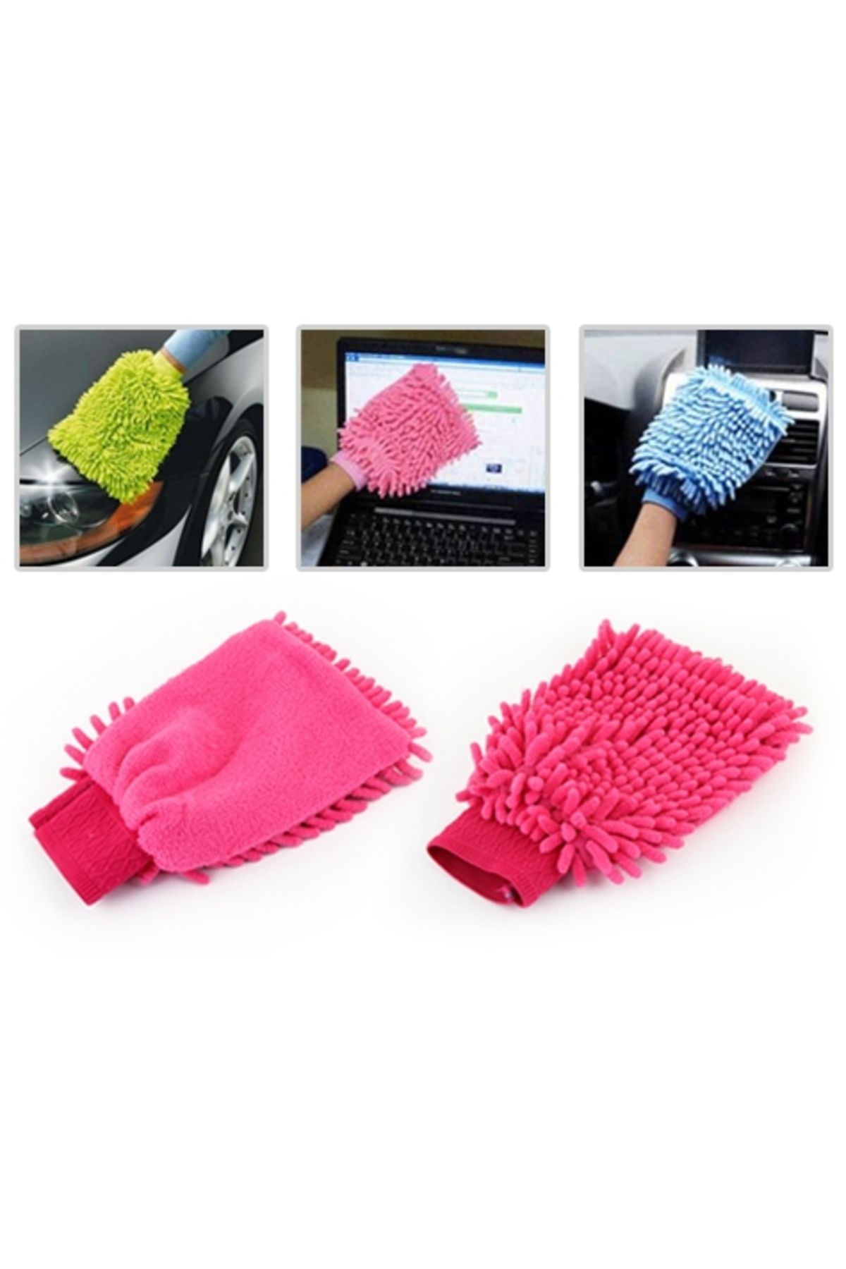 Ovebu Mikrofiber Temizlik Eldiveni - Araç Yıkama Eldiveni Oto Yıkama Temizleme Cila Eldiveni