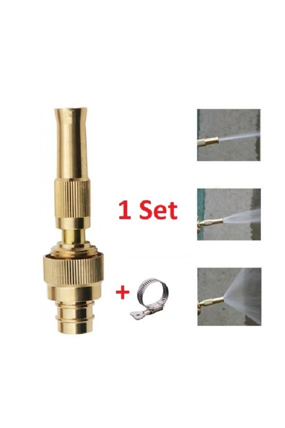 Outdoor Outlet Kelepçeli Hortum Tazyik Aparatı -Bahçe Araç Balkon Yıkama Aparatı