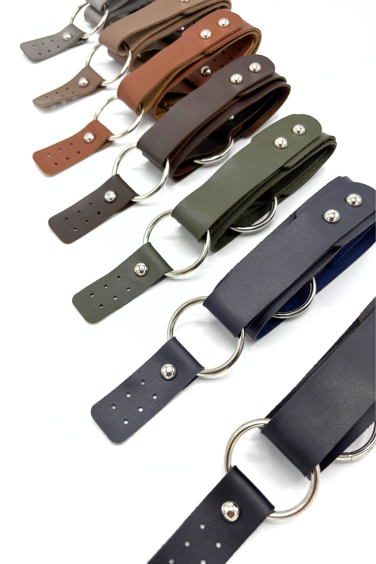 SENSY-Leather Ring Single Bag Handle 72 cm 8