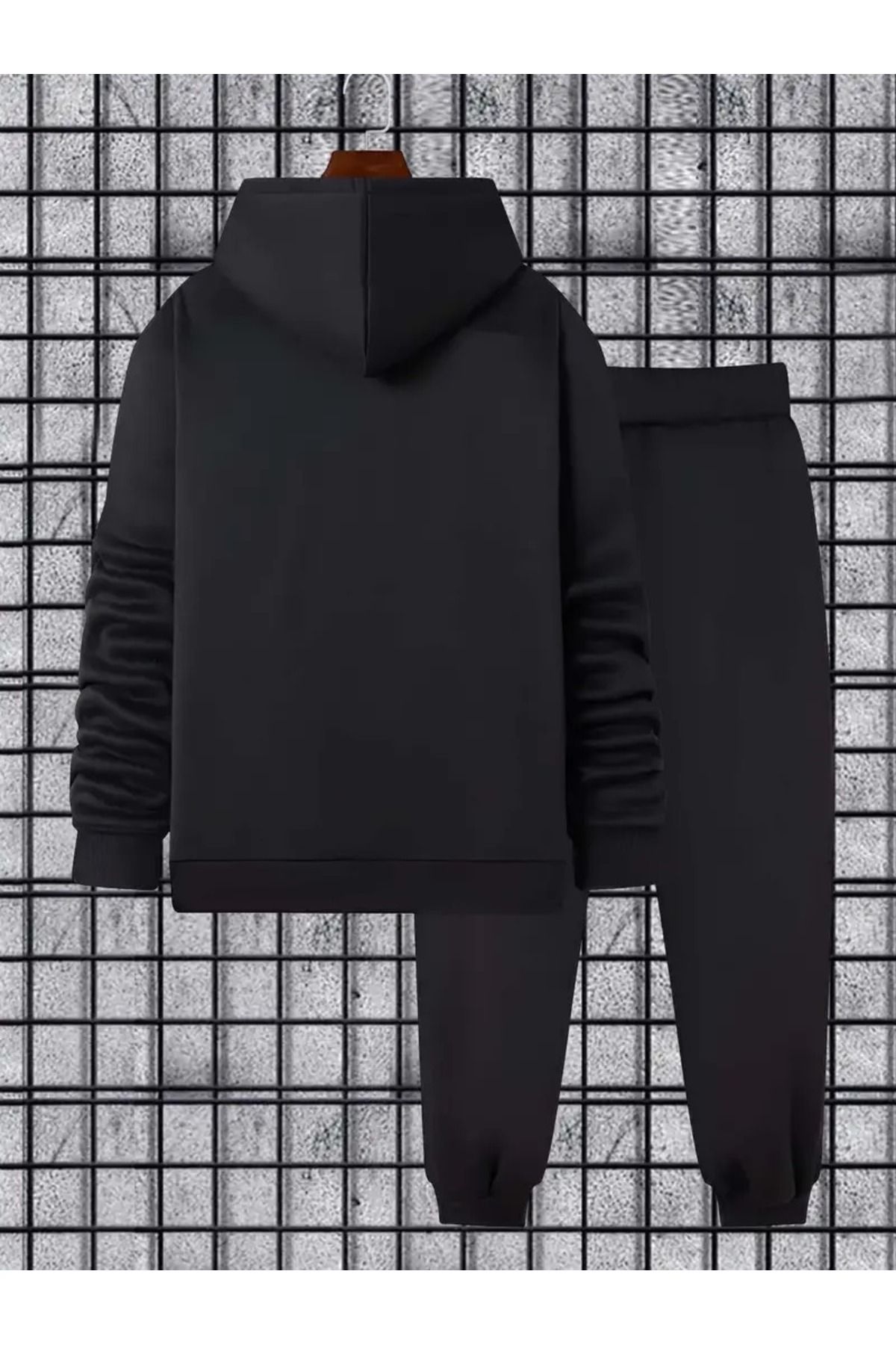 KMS MODA--Men's Sweatshirt Limited Edition Printed Bottom-Ust Suit 3 Thread Compact Fabric (Cotton Inside) 2