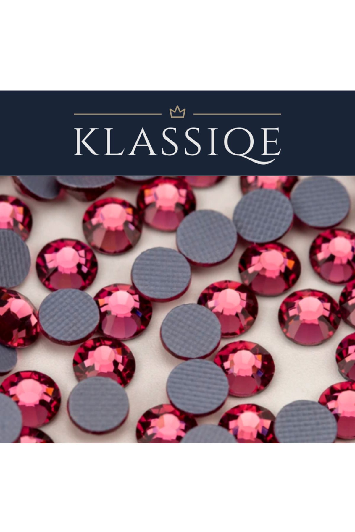 Klassiqe SS30 (6.5 mm) Rose Pink Hotfix Taş - 288 Adet