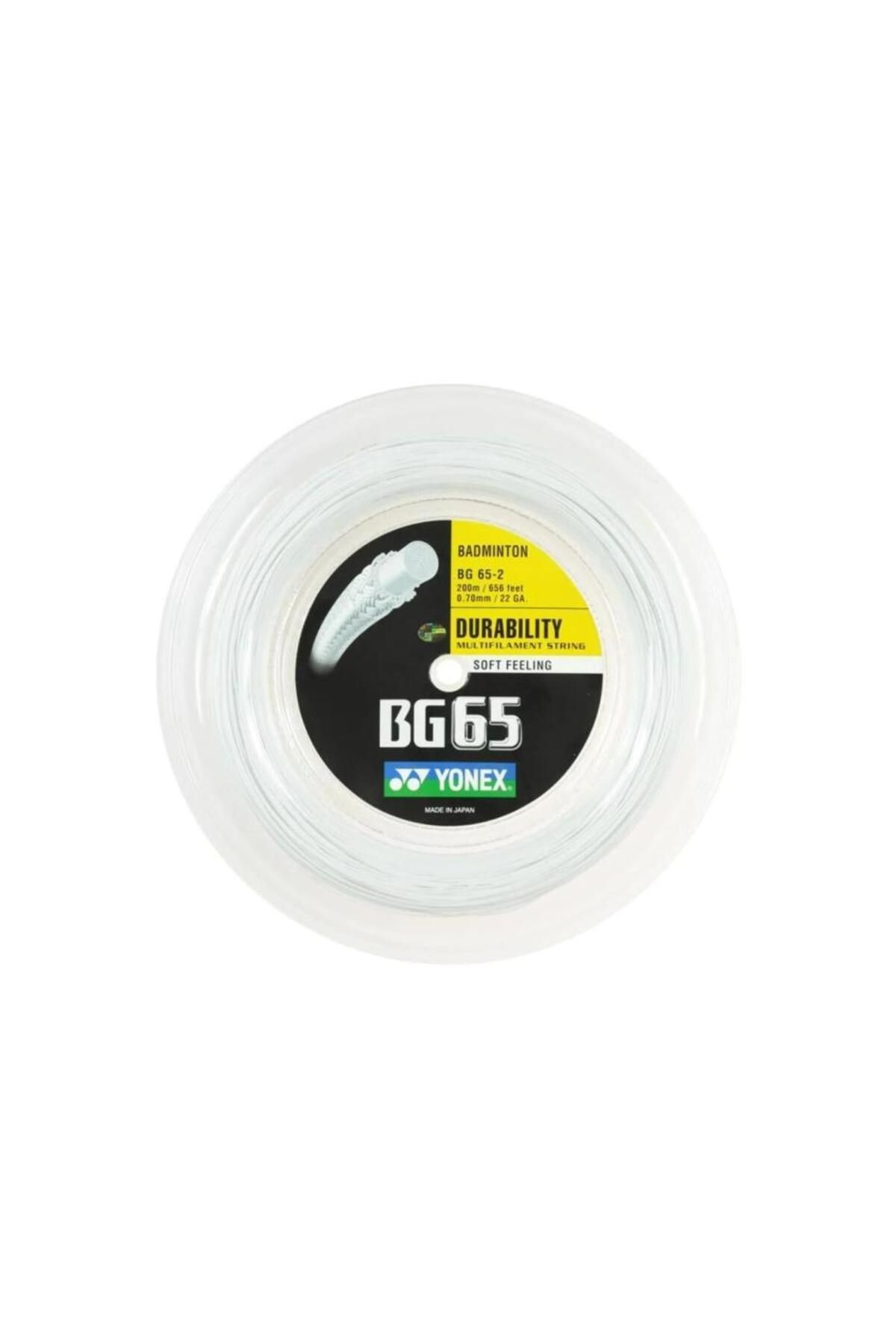 YONEX Bg 65 Badminton Kordajı 0.70 Mm 200 Metre Beyaz