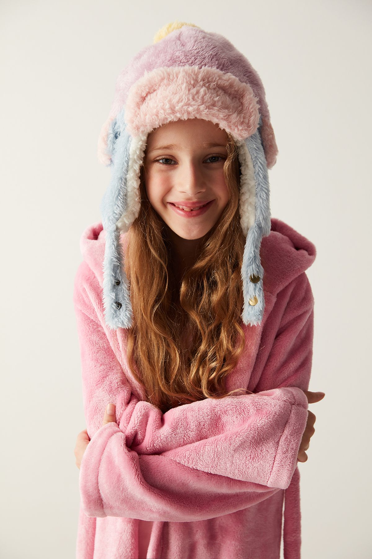 Penti-Girl's Smarty Pink Dressing Gown 4