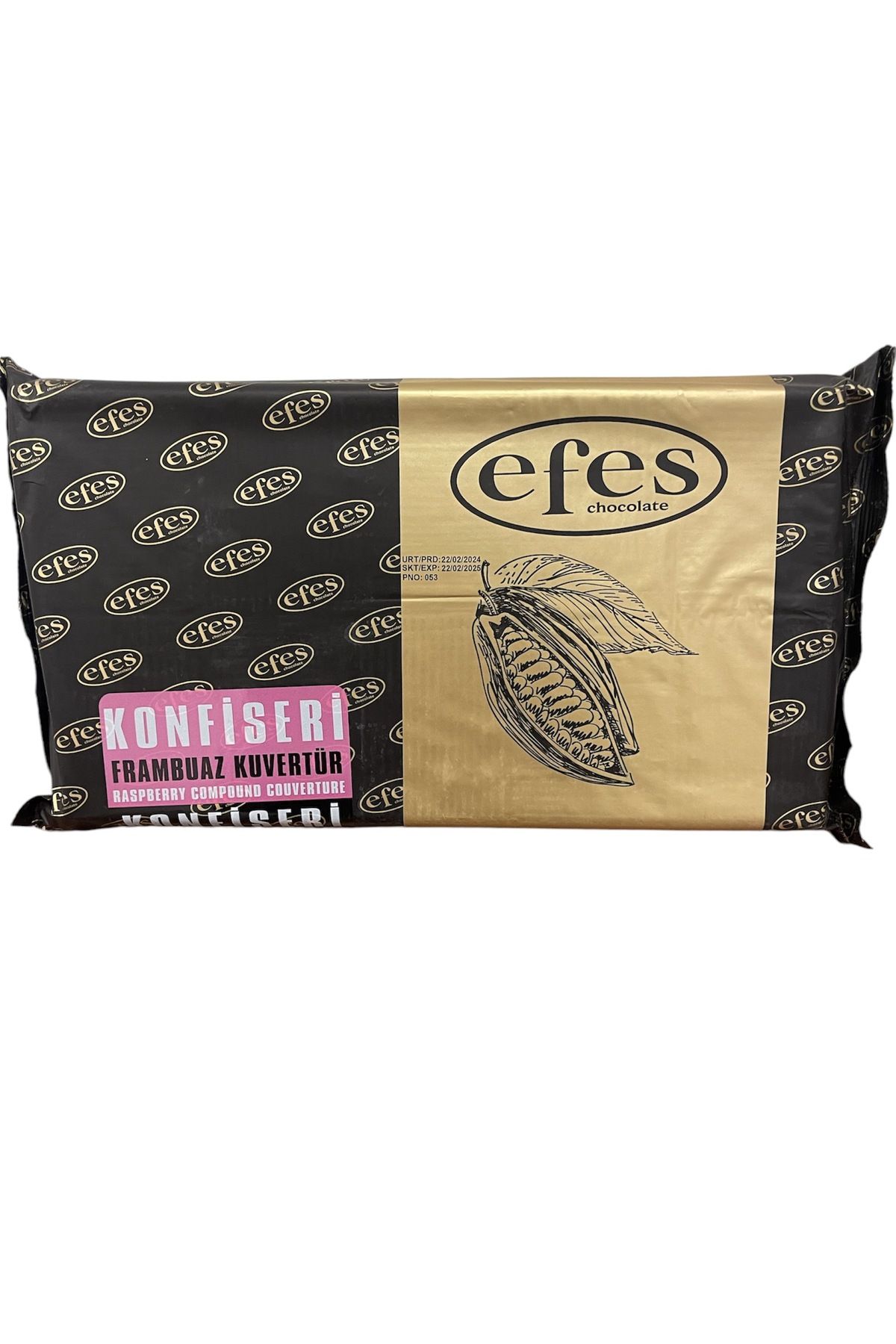 EFES ÇİKOLATA FRAMBUAZ AROMALI KONFİSERİ 2,5 KG.