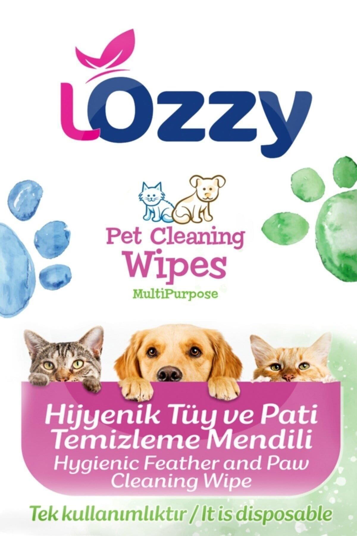 Genel Markalar Lozzy Pet Köpek-kedi Pati Ve Tüy Temizleme Mendili 30 Adet- 25x23cm Tek Paketli