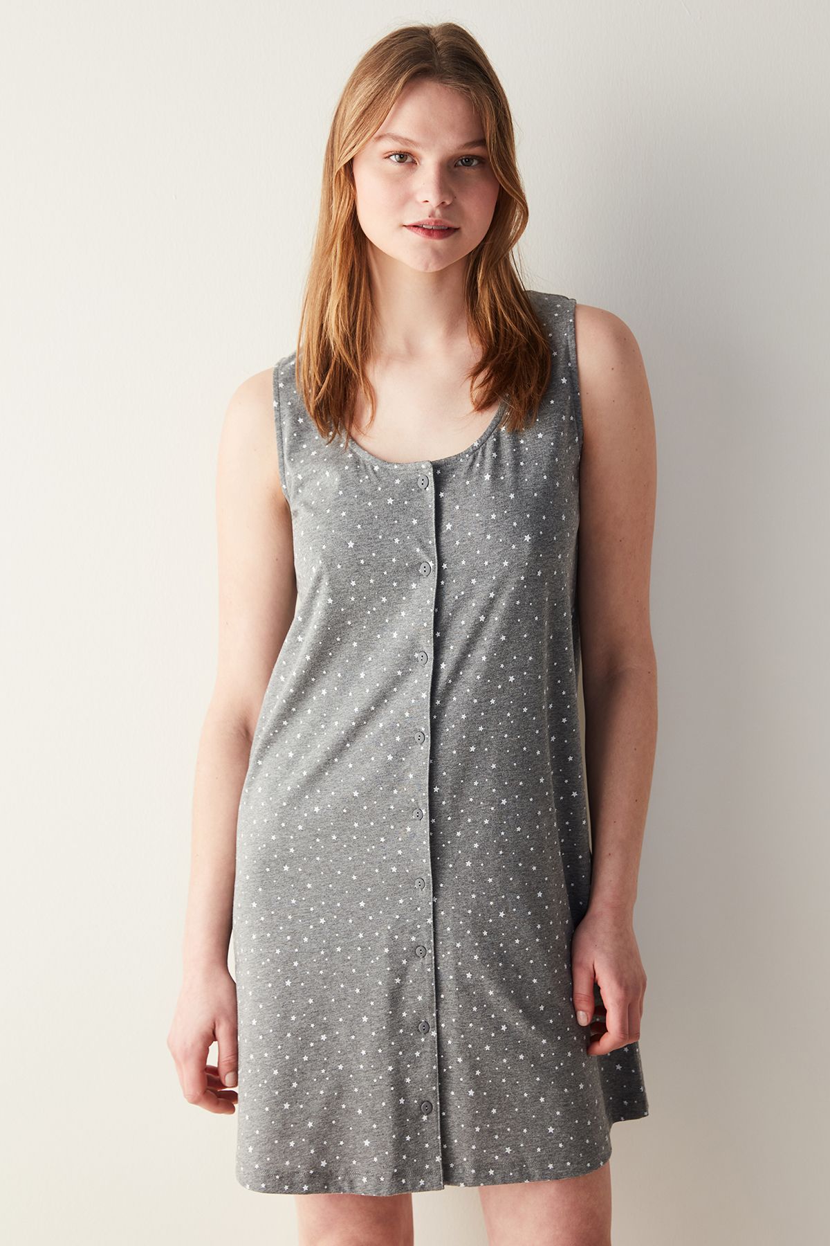 Penti-Mama Printed Gray Nightgown 3