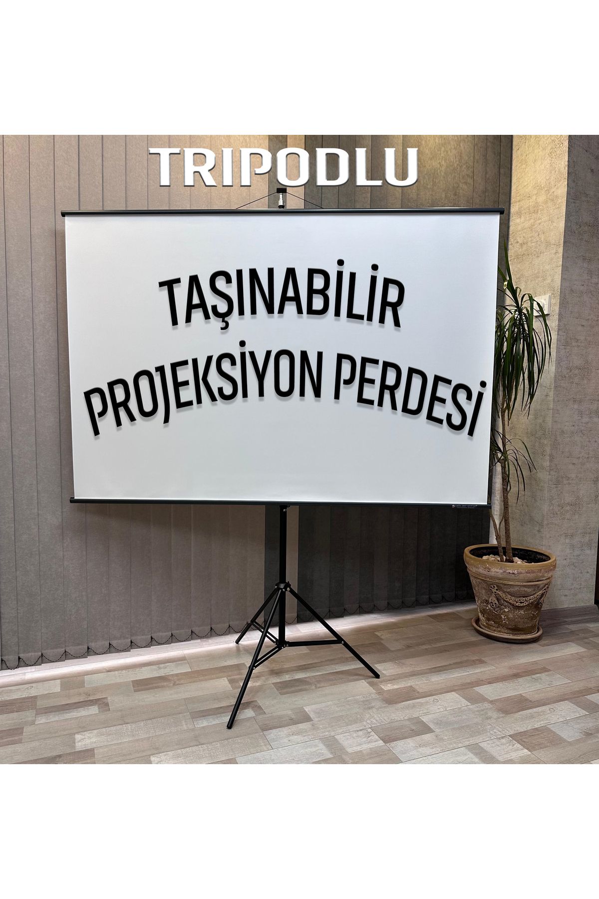 GÖLGE STOR En150cm Boy95cm Projeksiyon Perdesi Tripodlu-ayaklı Taşınabilir Yeni Akıllı Kumaş Işık Geçirmez