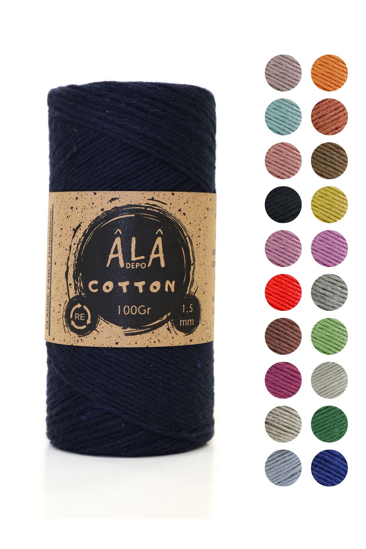 aladepo-Amigurumi Thread -CottonKnitting, 1.5mm - 100 Grams 1