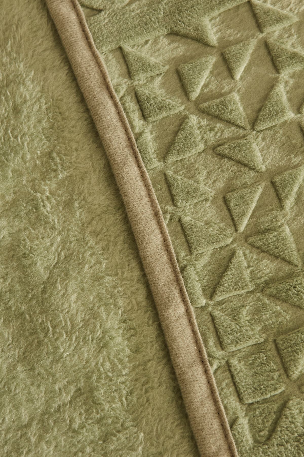 Karaca Home-Rita Green Emboss Blanket - Double 5