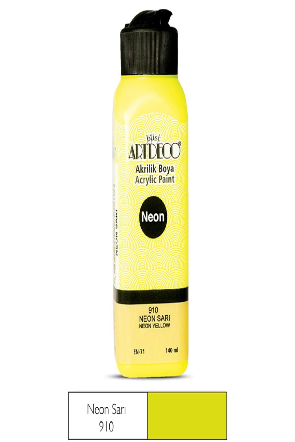 Nextpage Artdeco Neon Akrilik Boya 140 Ml Neon Sarı 070R 910