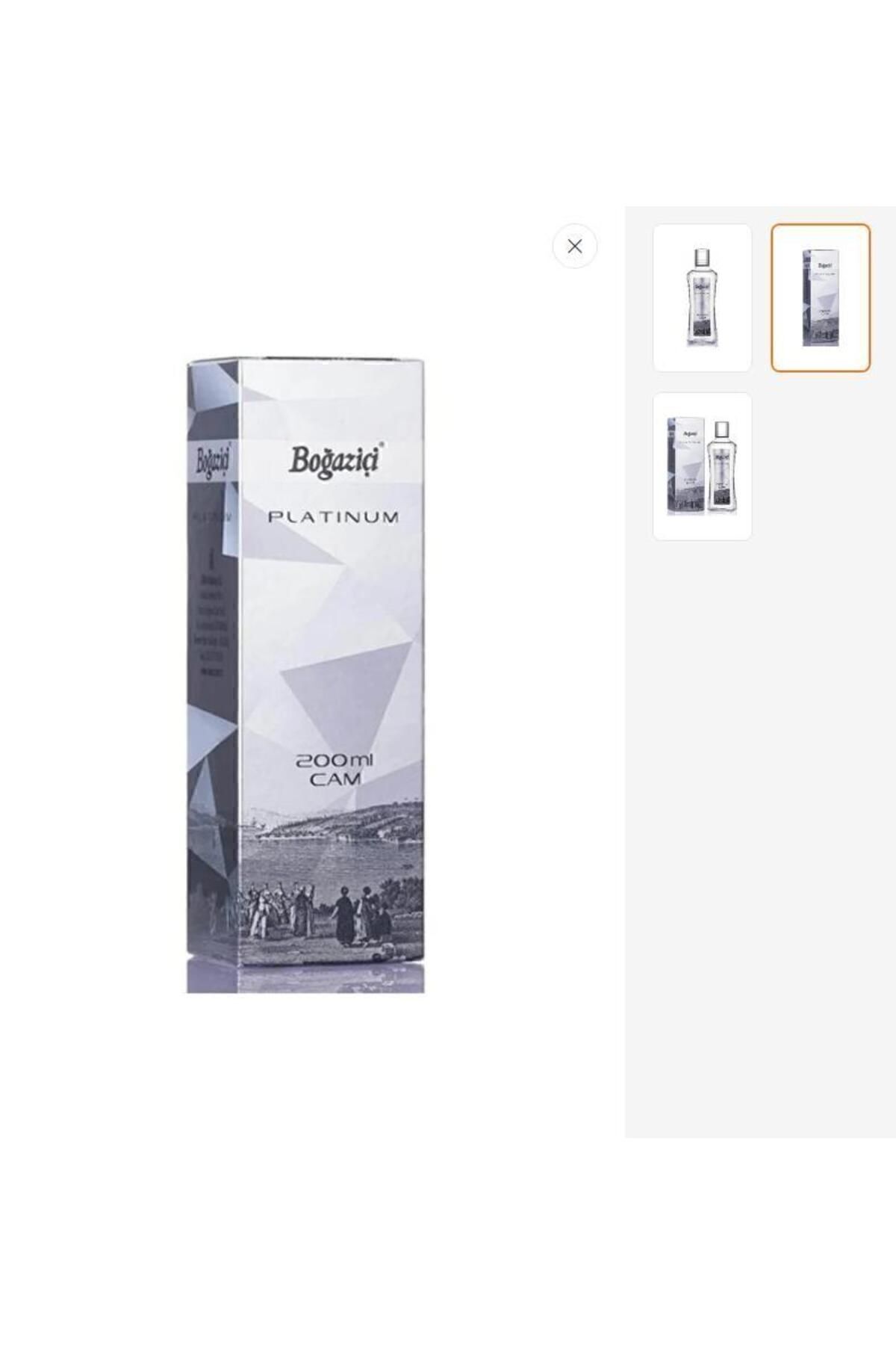 Boğaziçi Kolonya Cam Şişe Platinum 200 ml